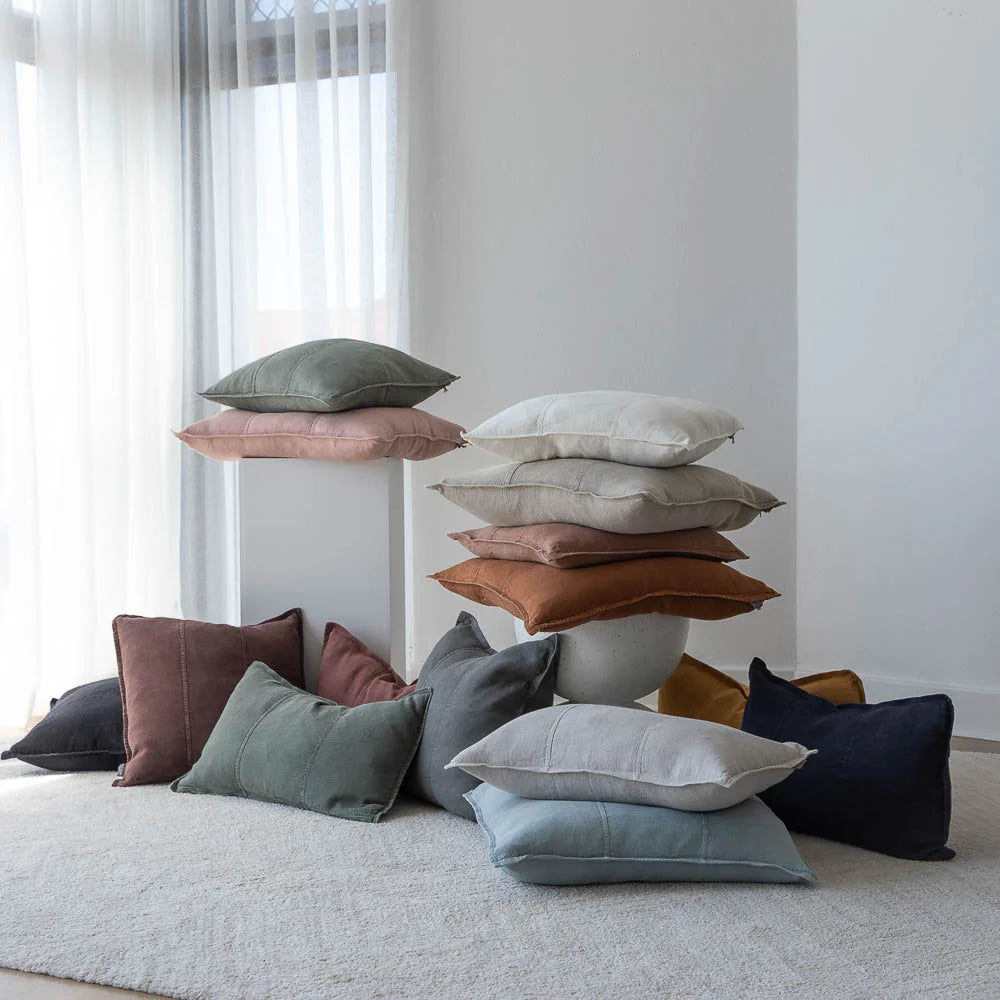 Luca Linen Outdoor Cushion - Natural