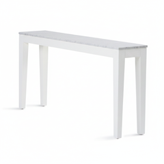Buddha Console - White/White Marble