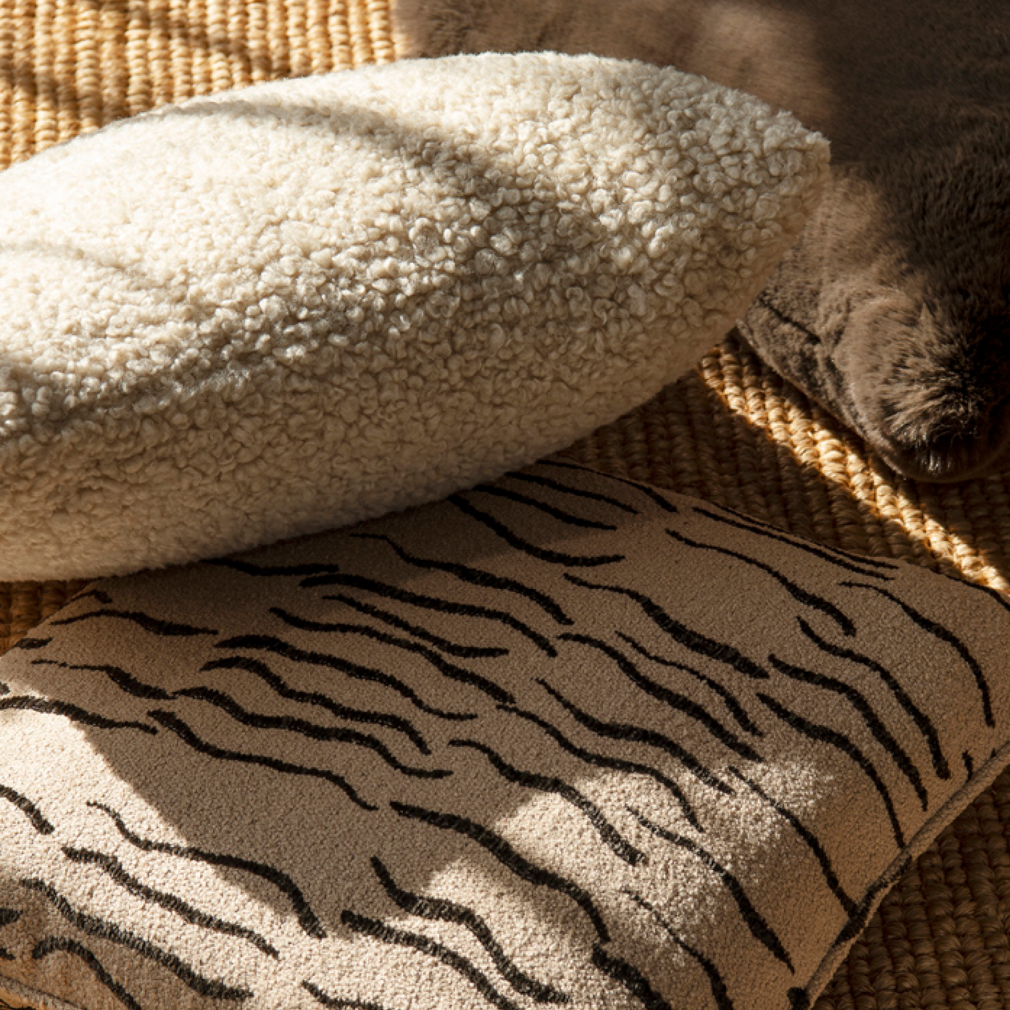 Empire Faux Fur Cushion - Shearling