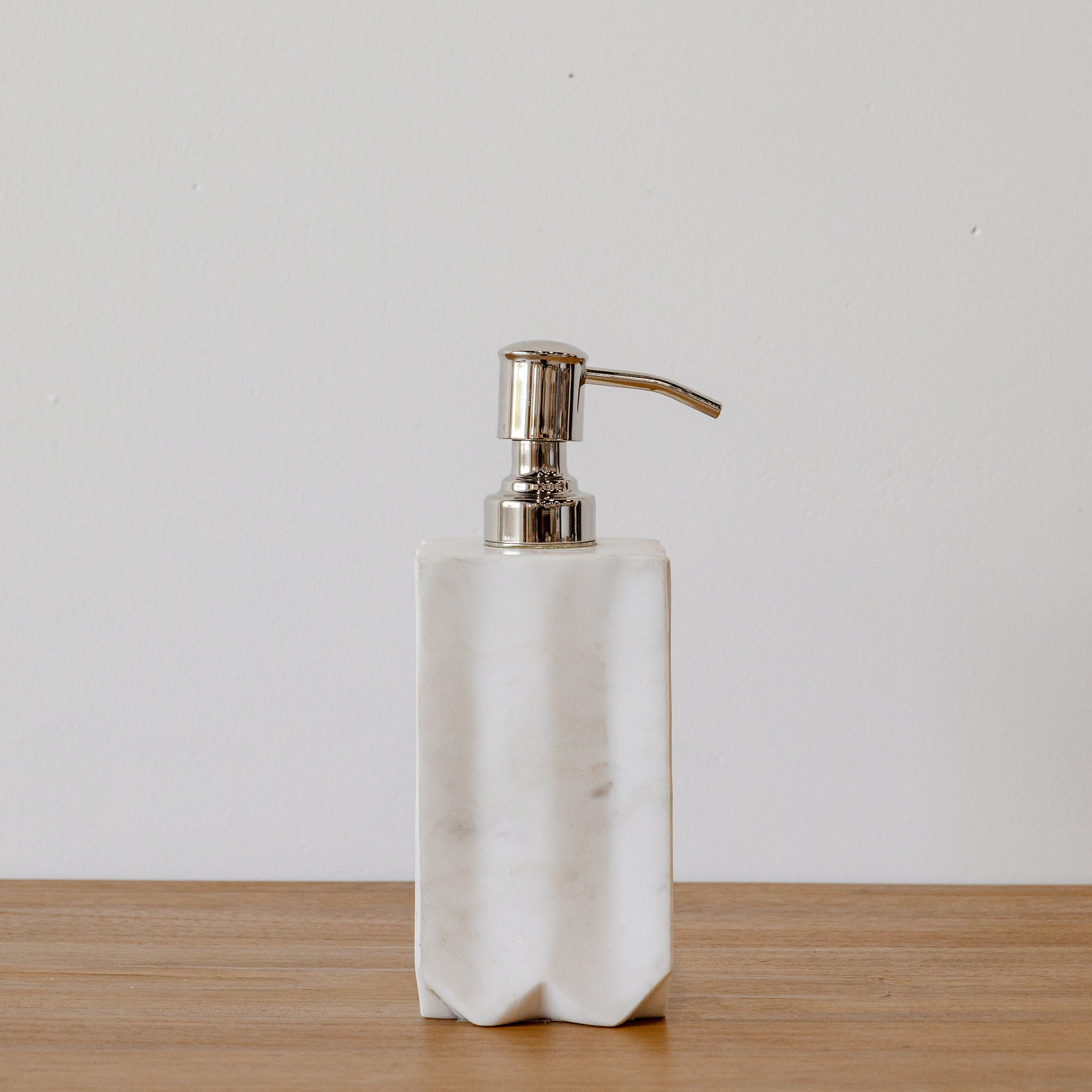 Silas Marble Soap Dispenser - White