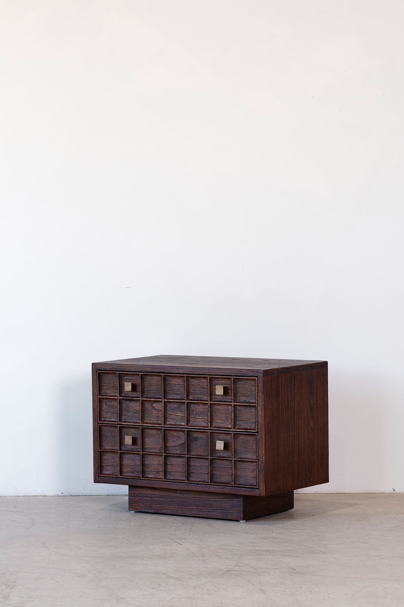 Bruno Bedside - Rustic Walnut