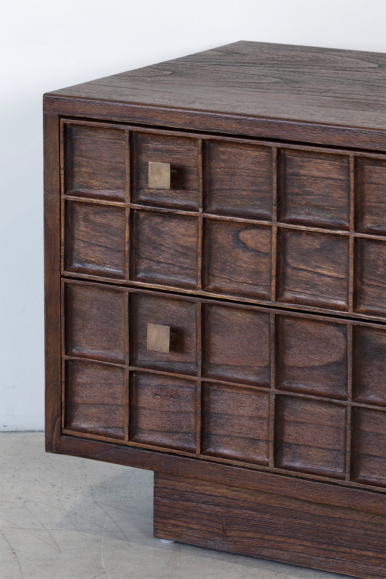 Bruno Bedside - Rustic Walnut