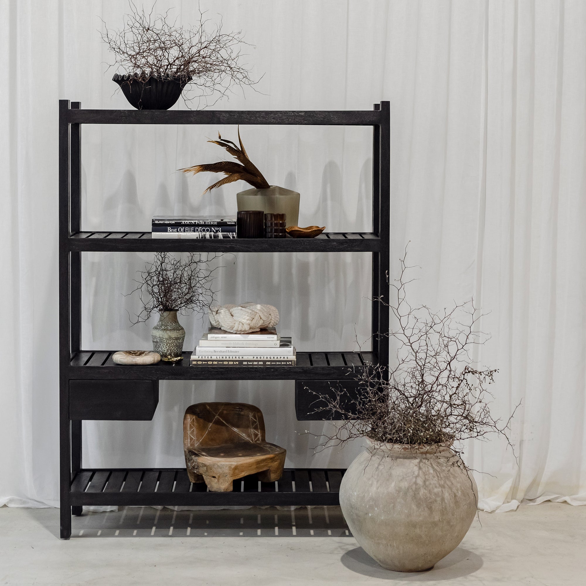 Kitchen Shelving Rack - Black