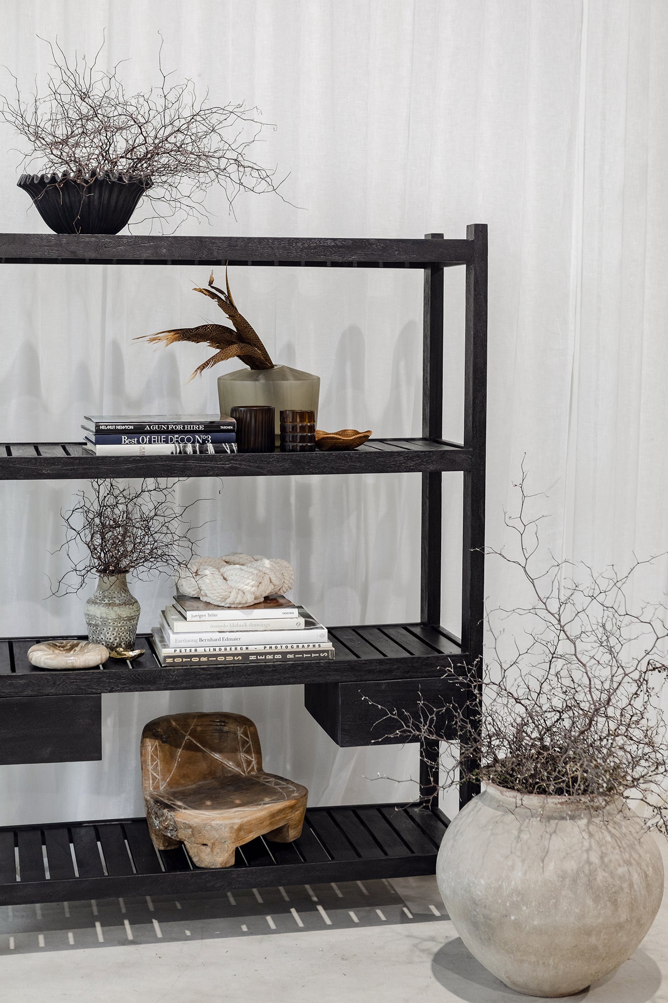 Kitchen Shelving Rack - Black