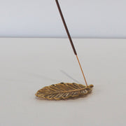 Brass Leaf Incense Holder