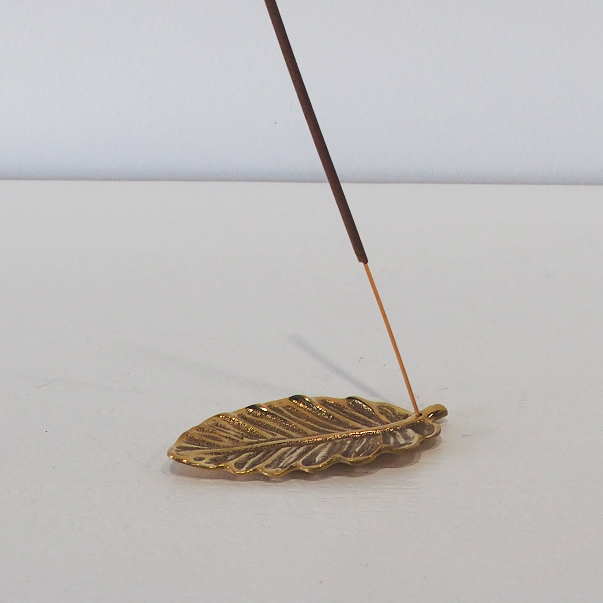 Brass Leaf Incense Holder