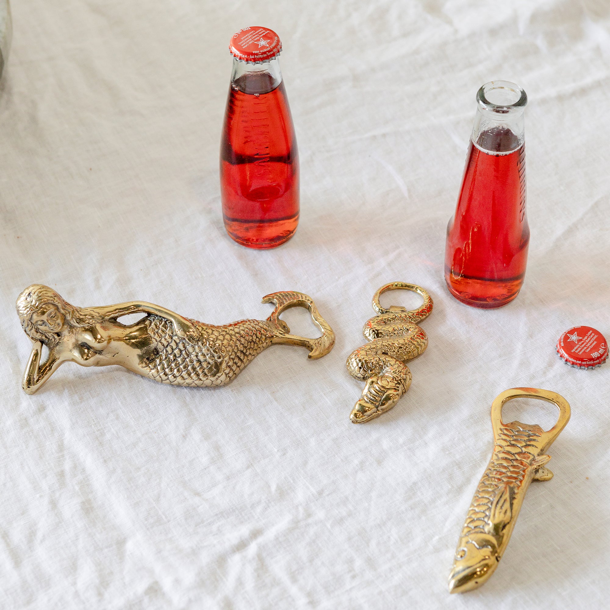 Brass Snake Bottle Opener