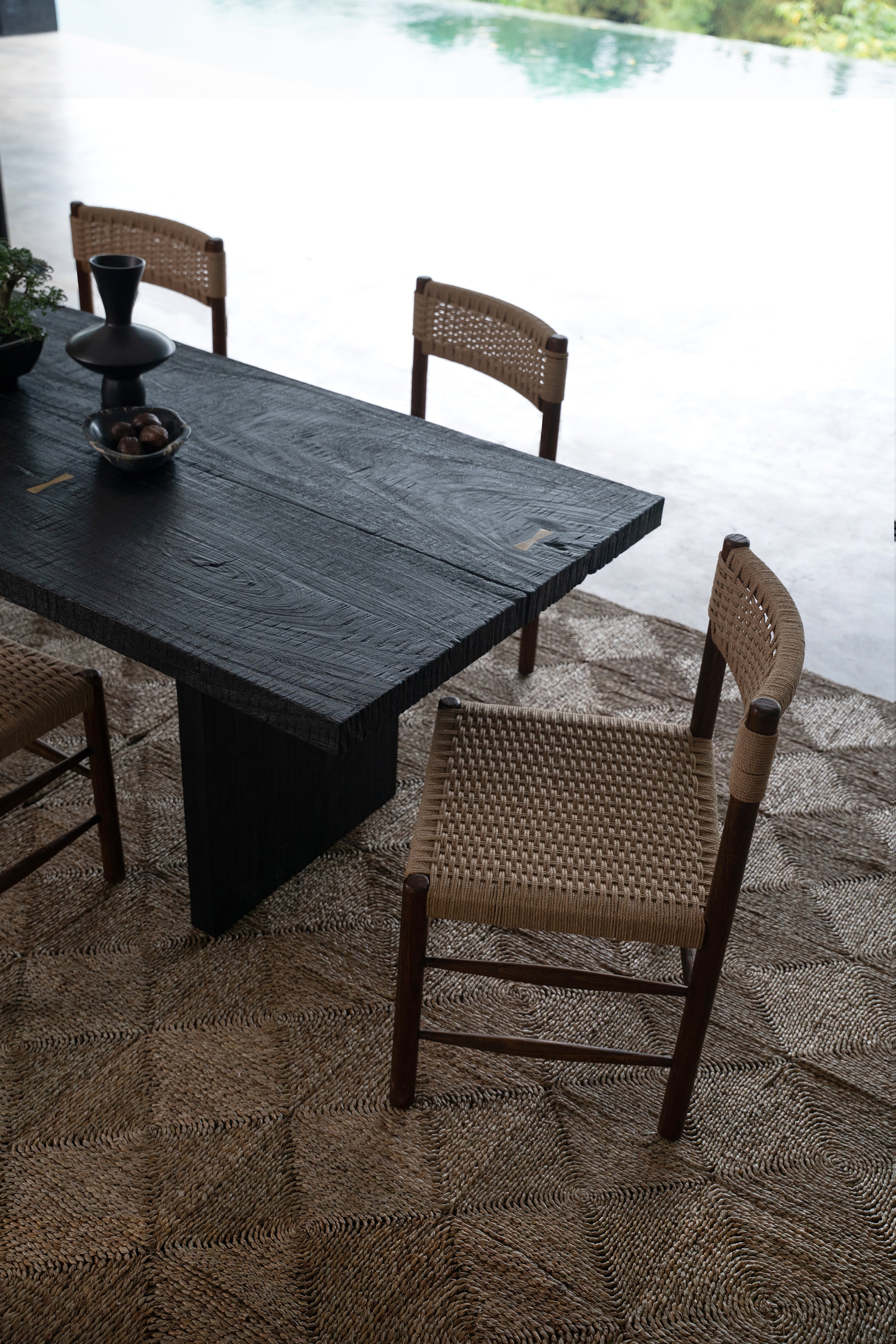 Bruce Dining Chair - Rustic Walnut