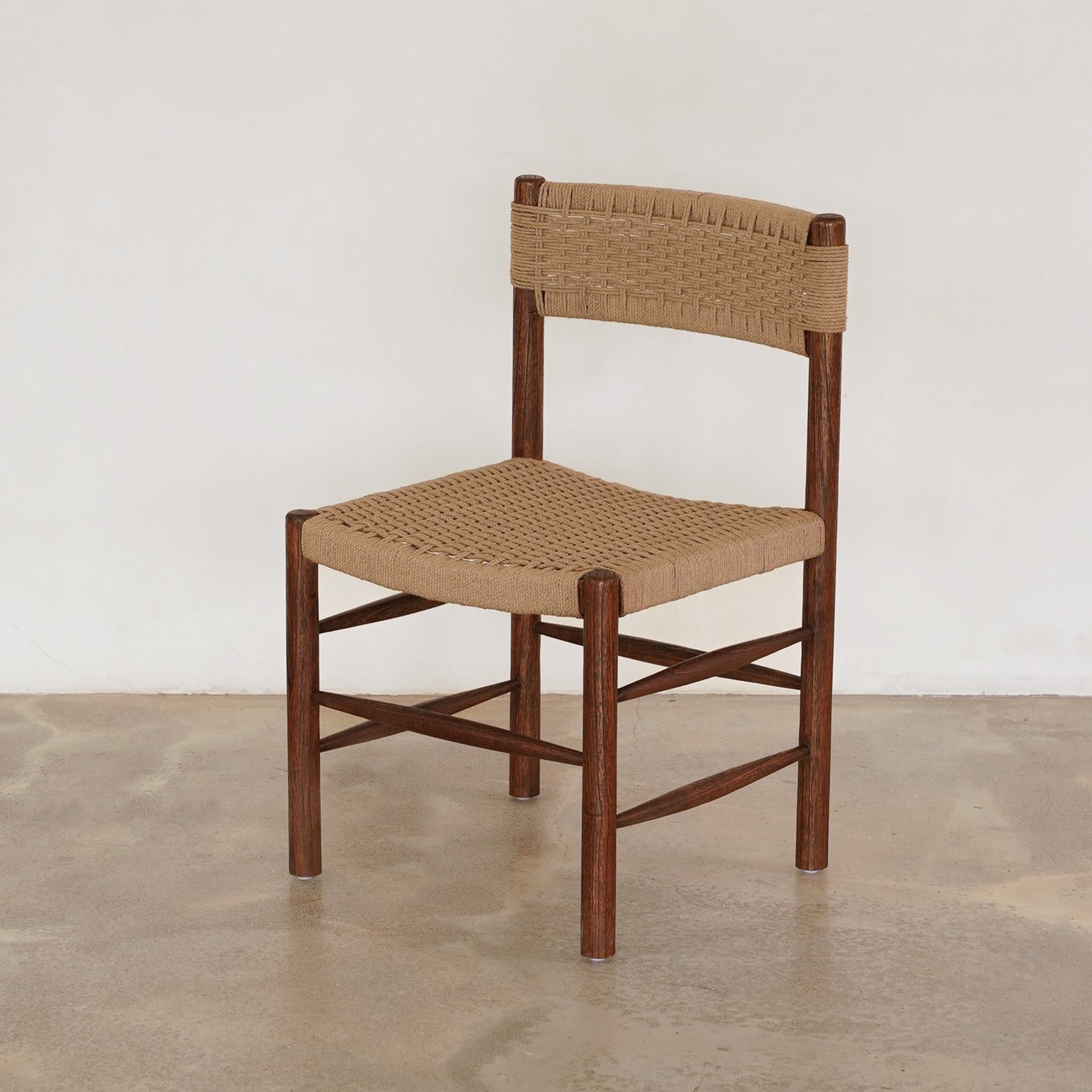 Bruce Dining Chair - Rustic Walnut