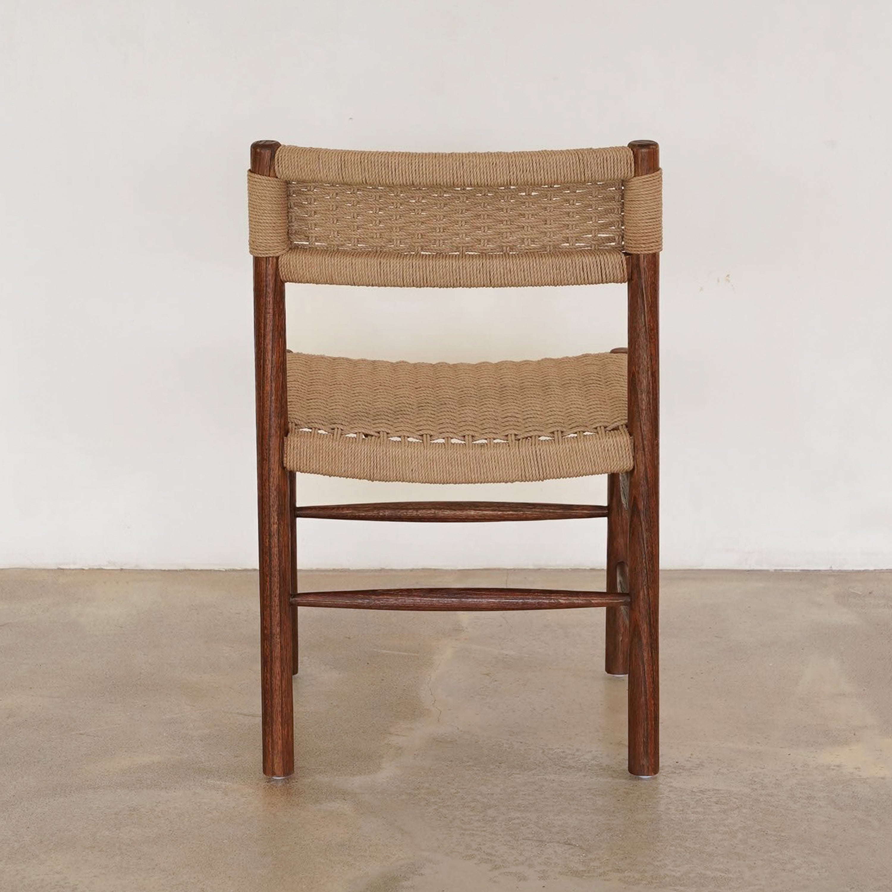 Bruce Dining Chair - Rustic Walnut