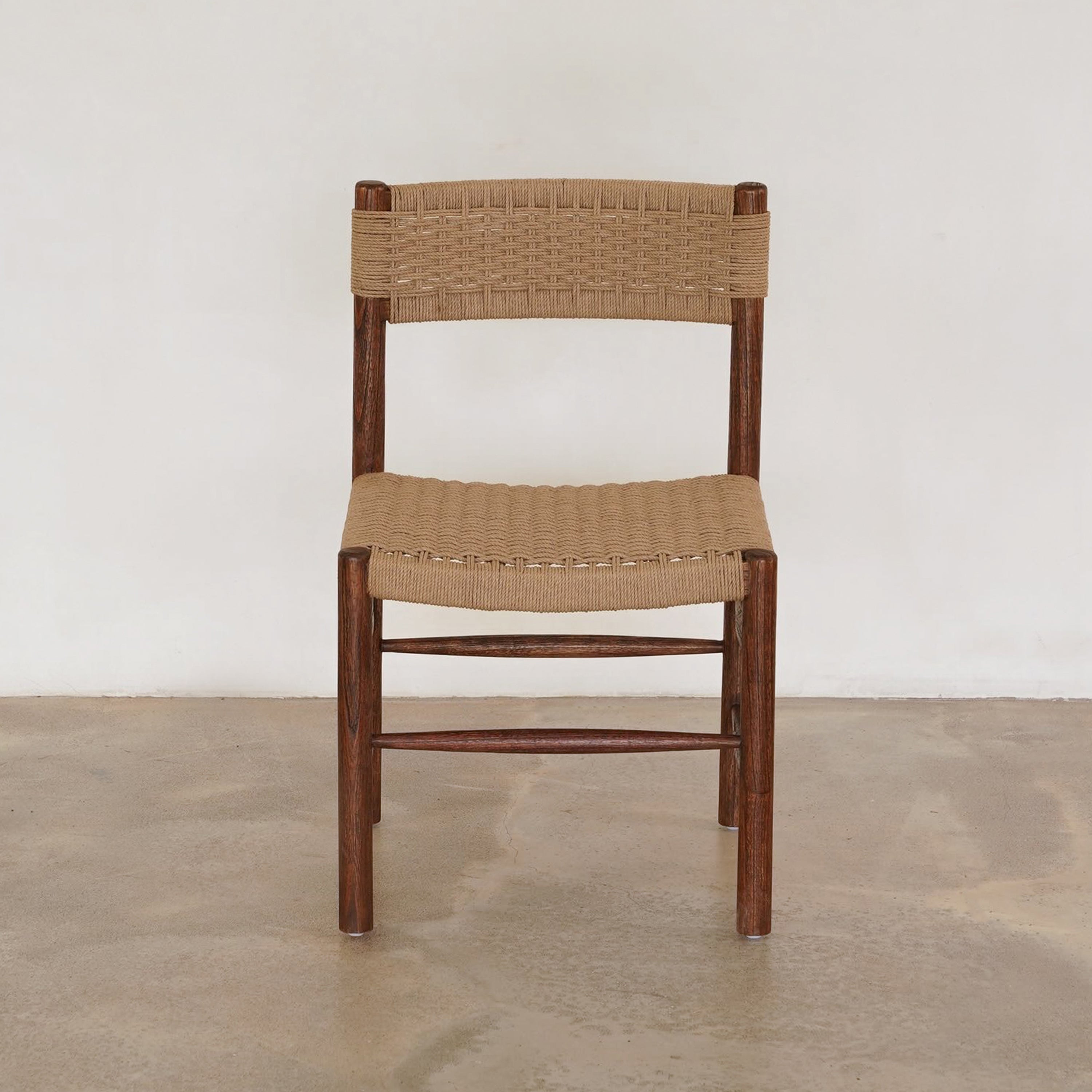 Bruce Dining Chair - Rustic Walnut