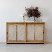 Bianca 2 Door Buffet - Rustic Matte/Weave