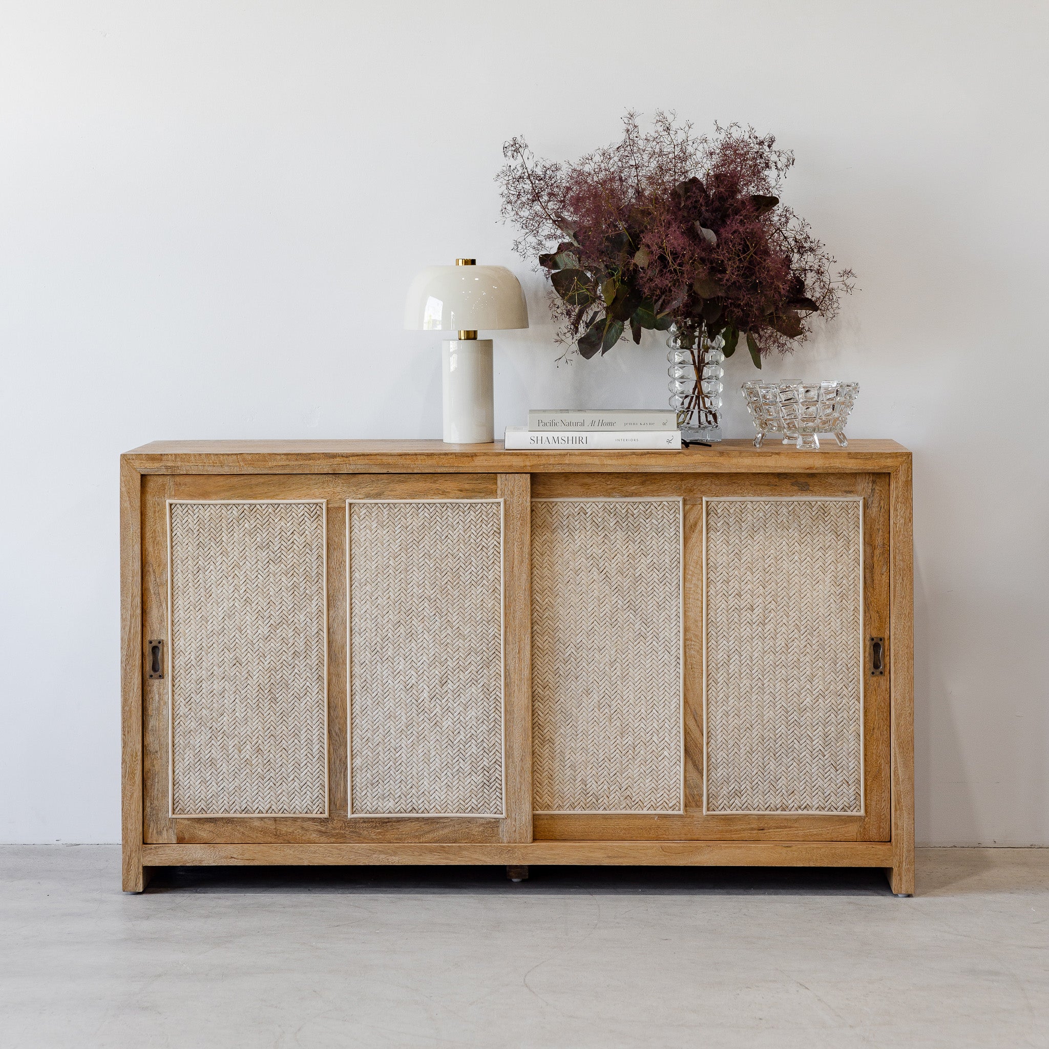 Bianca 2 Door Buffet - Rustic Matte/Weave