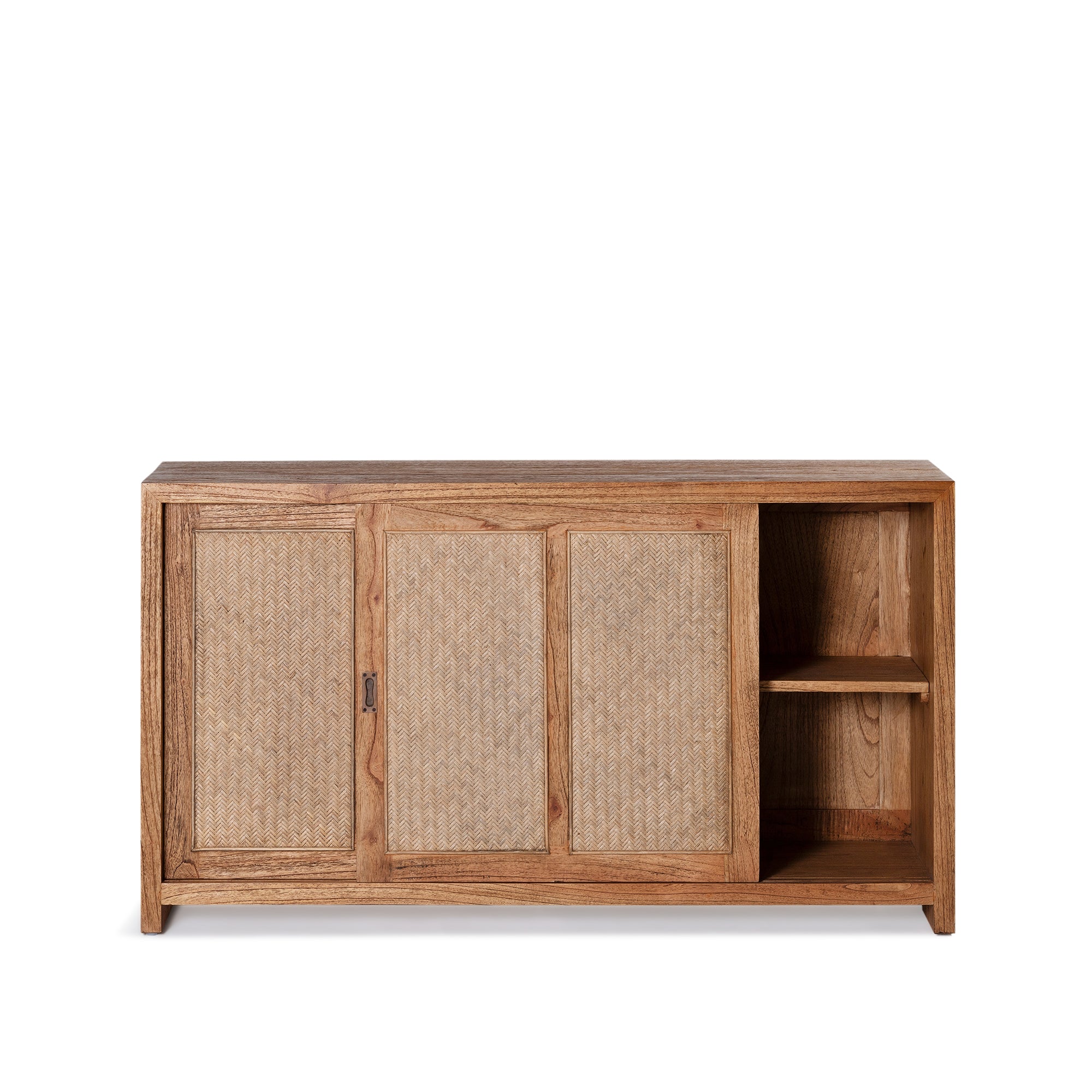 Bianca 2 Door Buffet - Antique Mindi/Weave