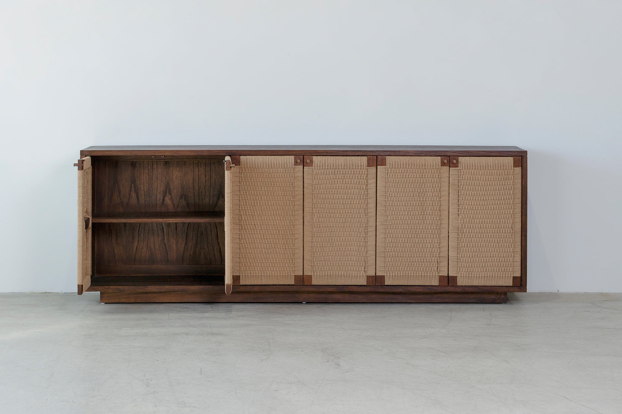 Holly 6 Door Buffet - Rustic Walnut