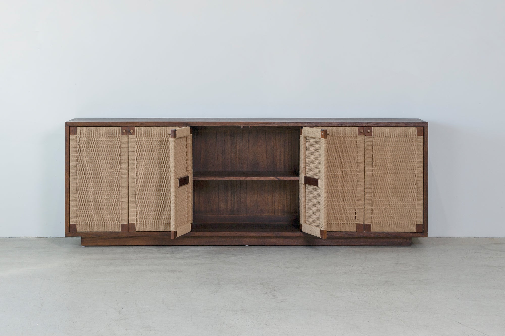 Holly 6 Door Buffet - Rustic Walnut