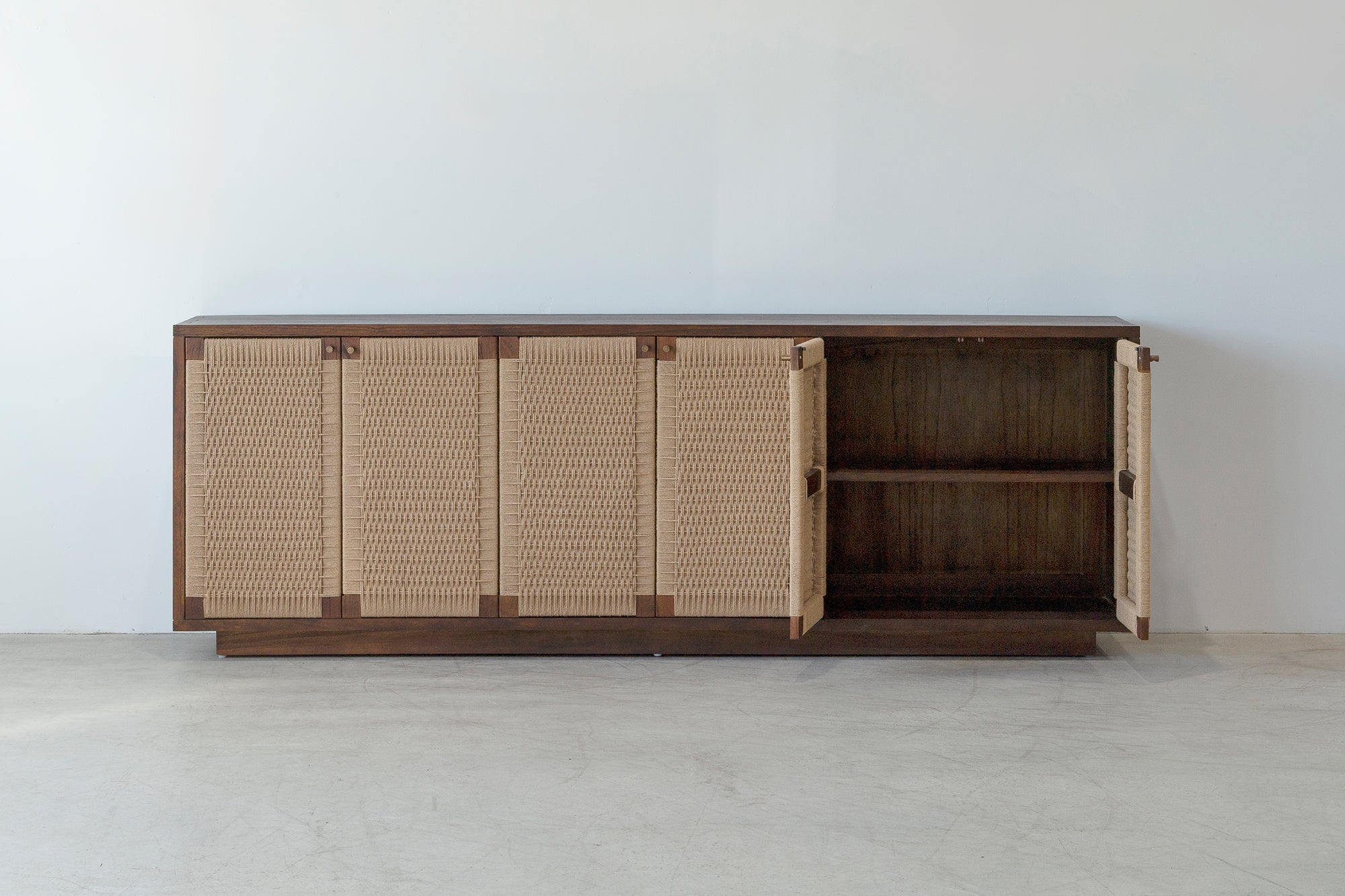 Holly 6 Door Buffet - Rustic Walnut