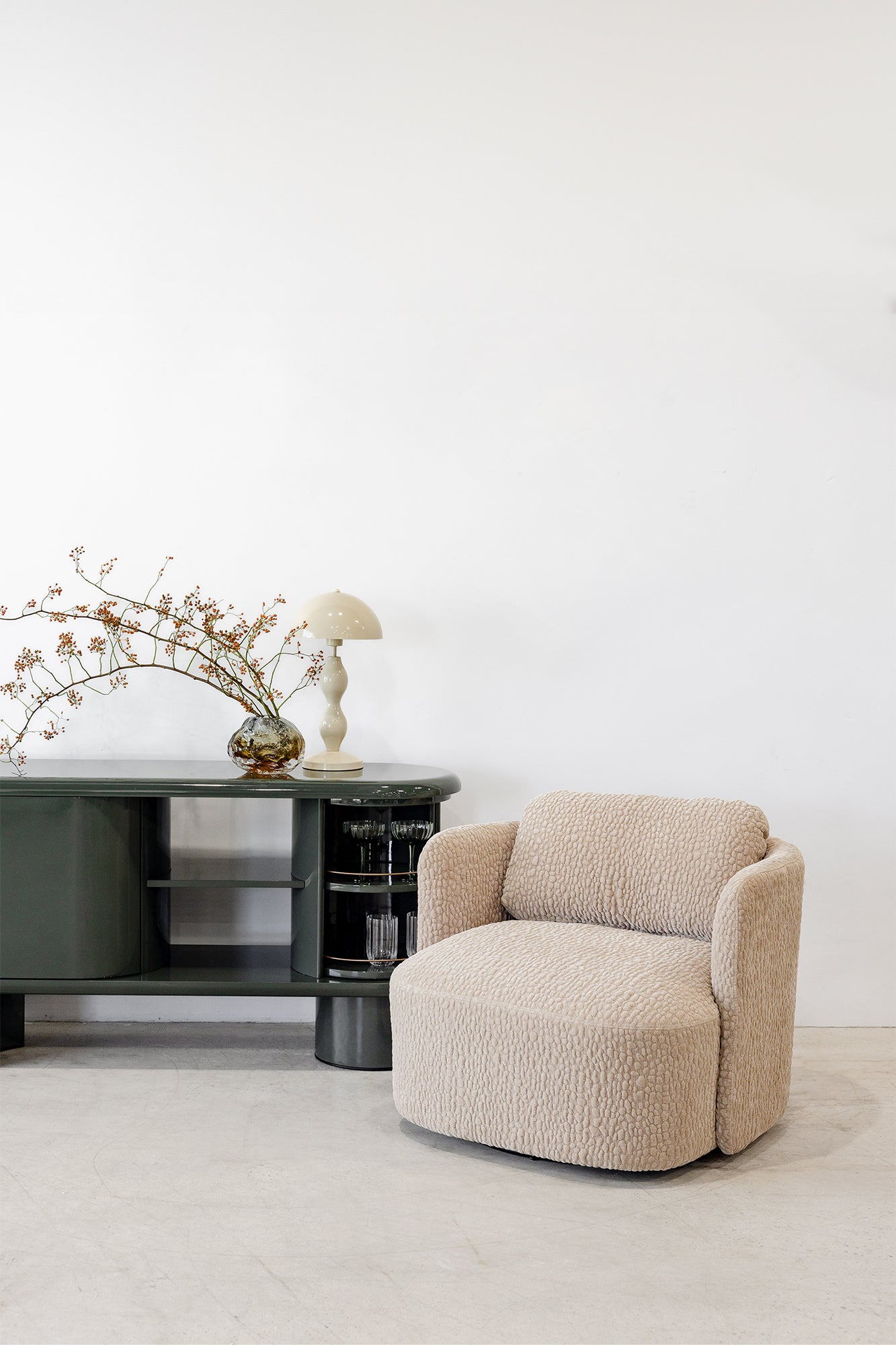 Luc Table Lamp - Ivory