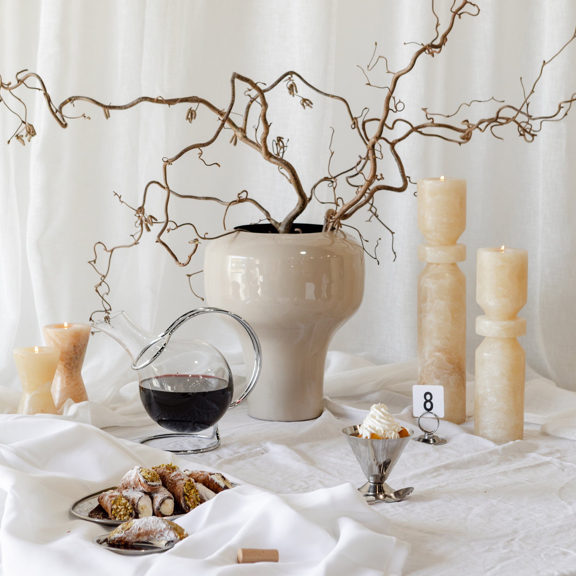 Onyx Pillar Candle Holder