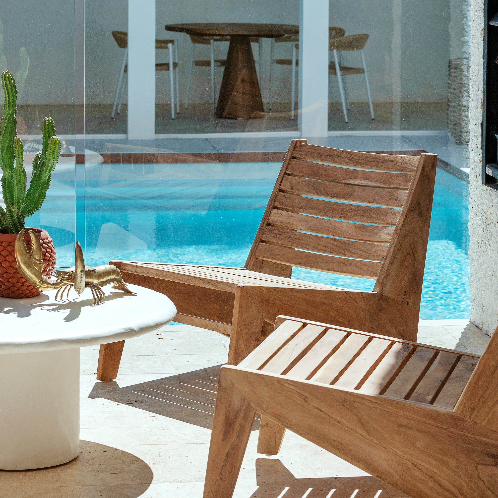 George Teak Chair - Raw