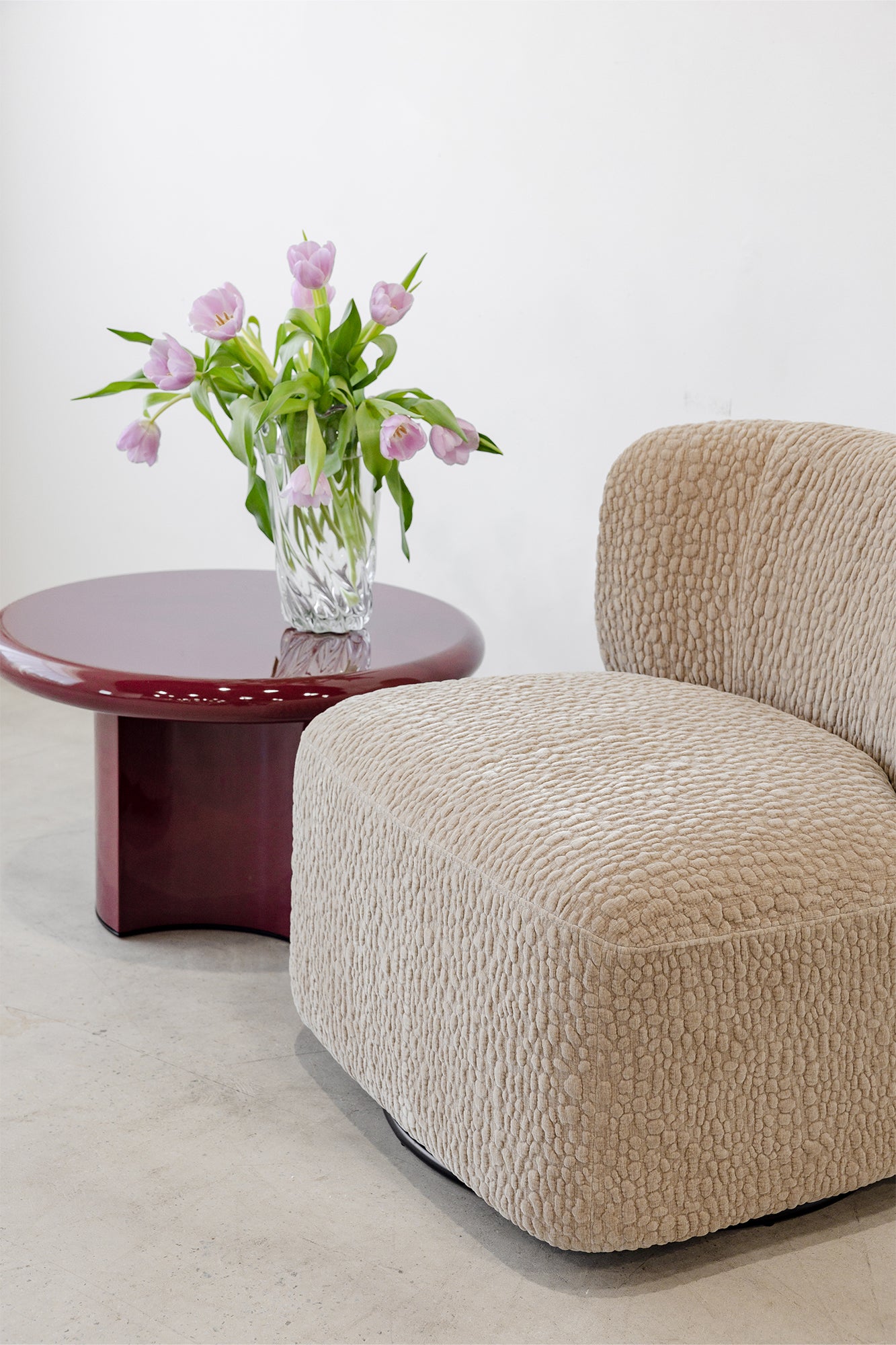 Knox Swivel Chair - Caramel