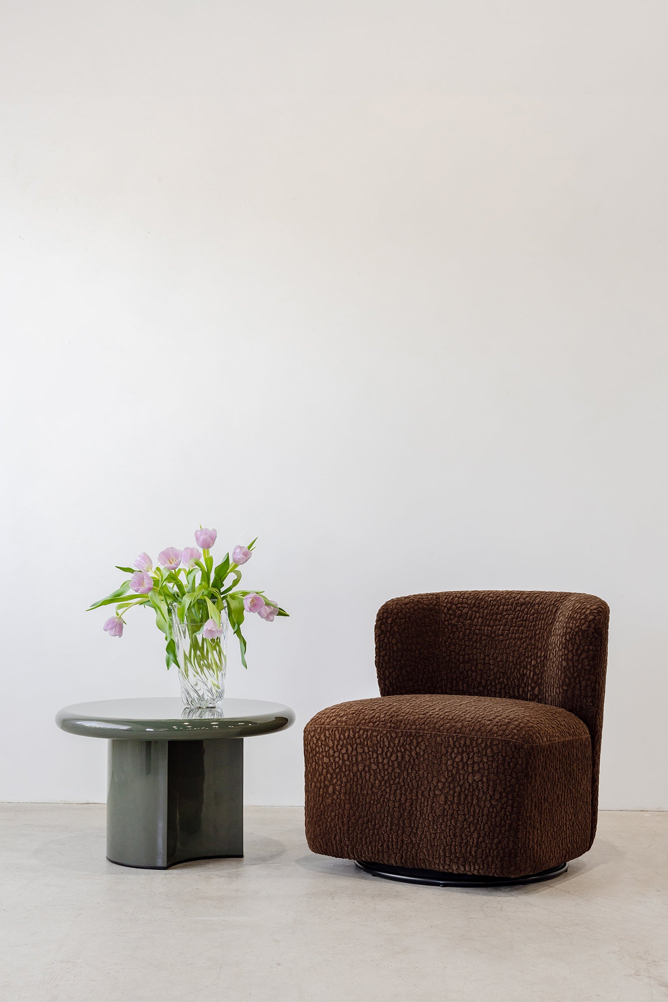 Knox Swivel Chair - Truffle