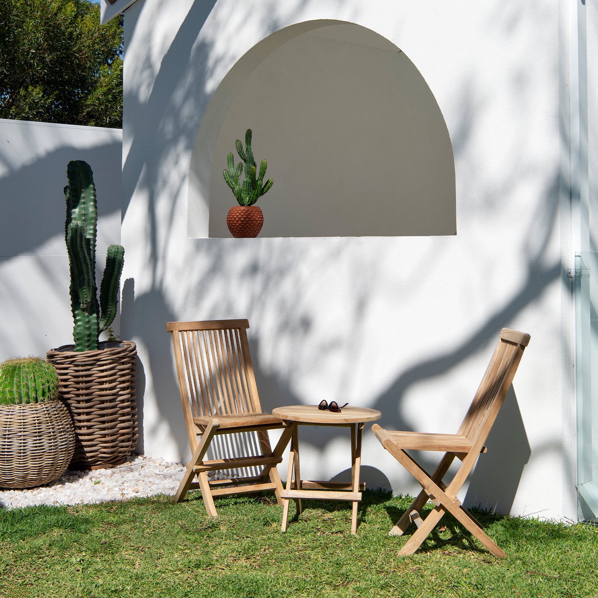 Teak Folding Chair - Raw