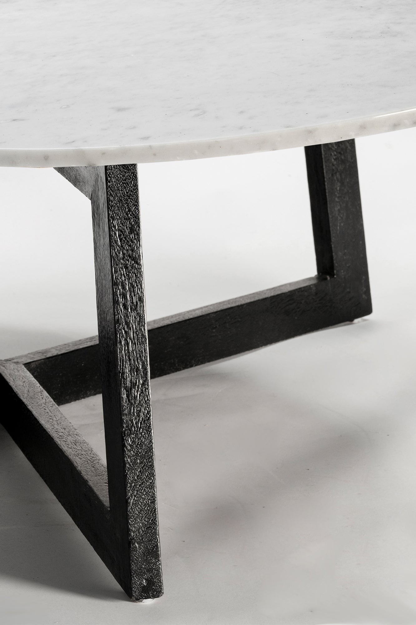 Delta Coffee Table - Black/White Marble