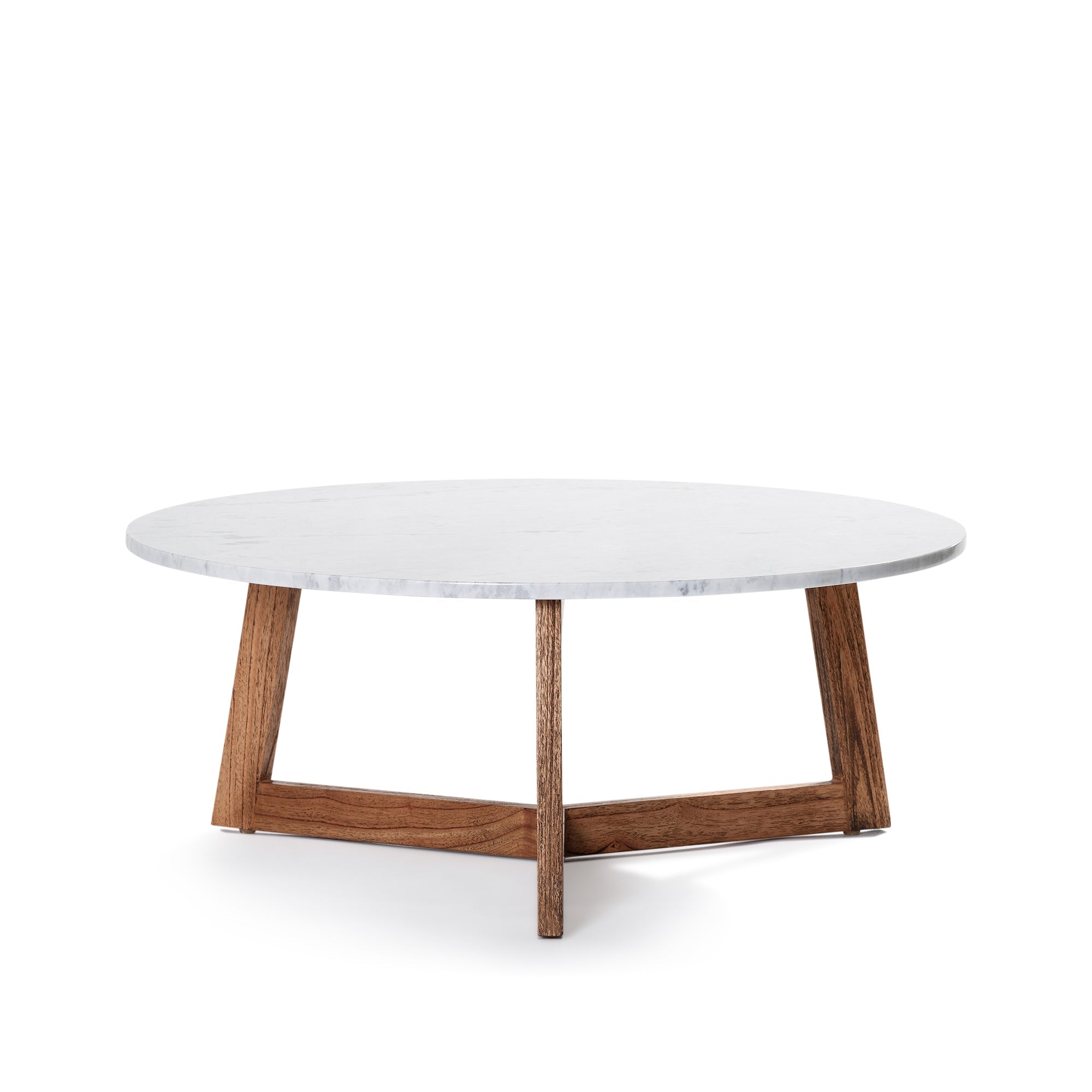 Delta Coffee Table - Antique Mindi/White Marble