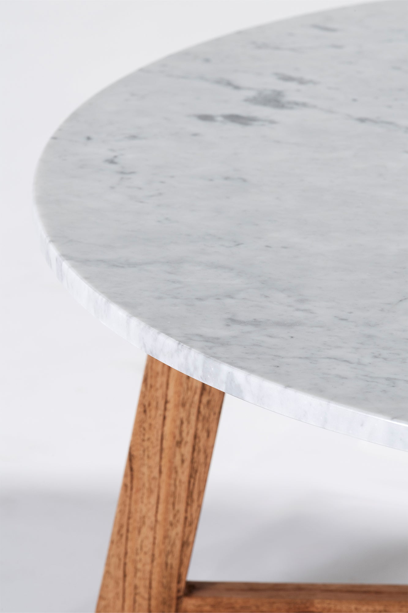 Delta Coffee Table - Antique Mindi/White Marble