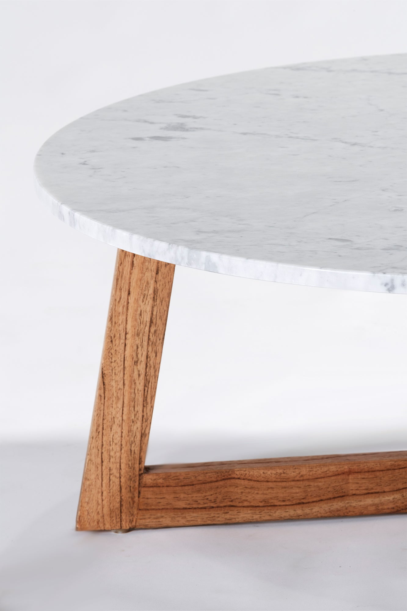 Delta Coffee Table - Antique Mindi/White Marble