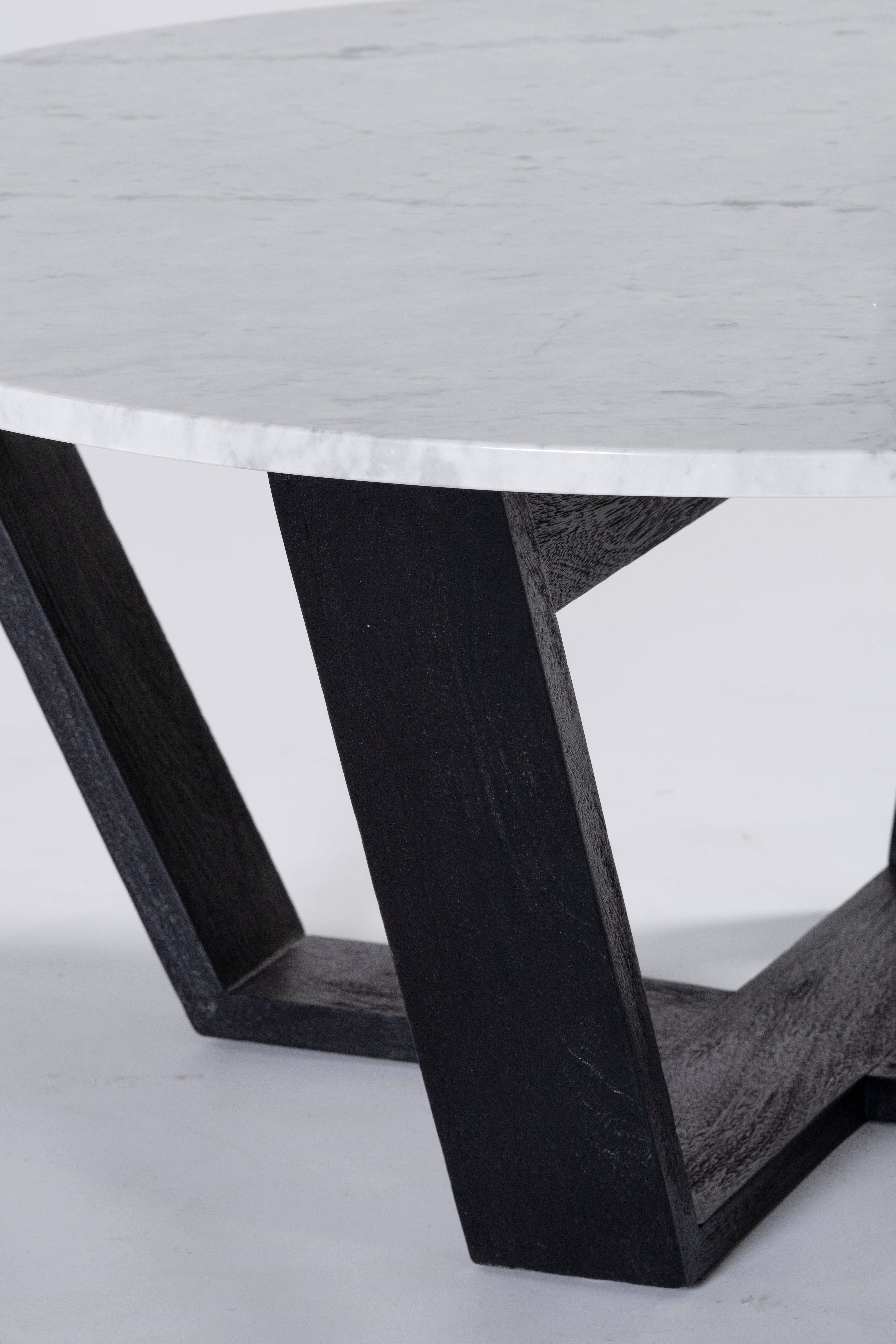 Joshua Coffee Table - Black/White Marble