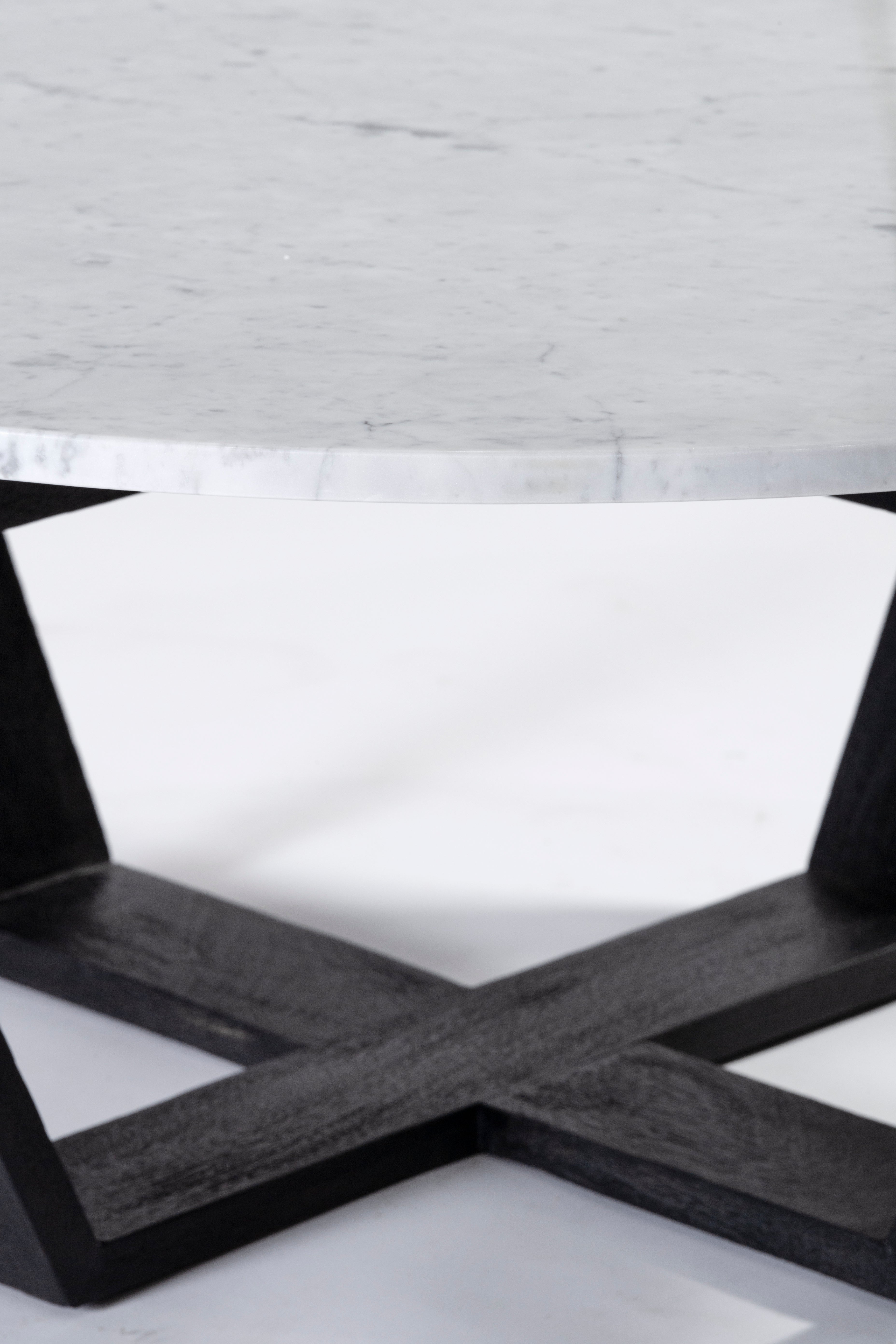 Joshua Coffee Table - Black/White Marble