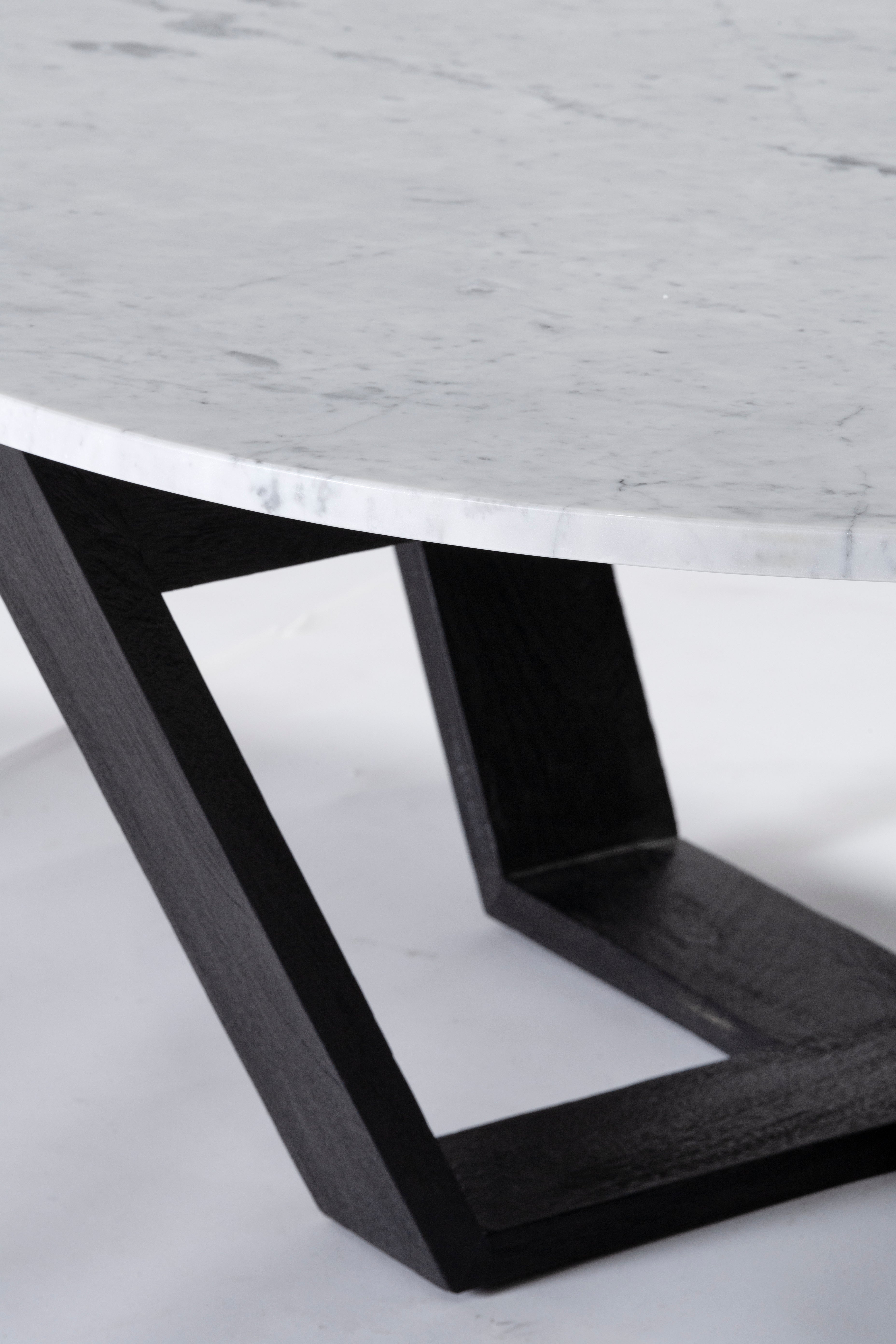 Joshua Coffee Table - Black/White Marble