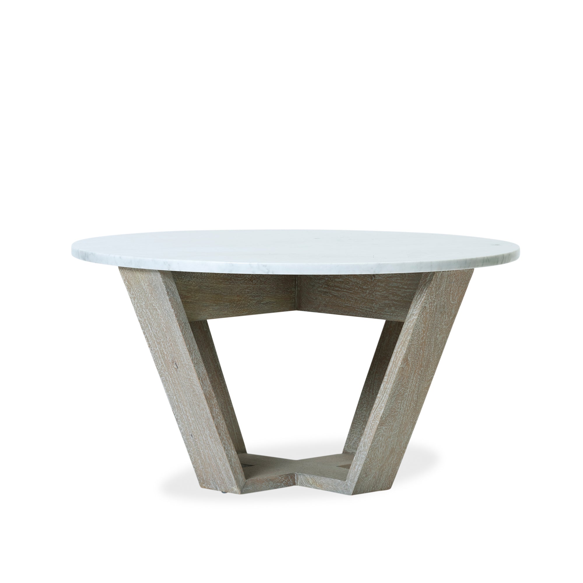Joshua Coffee Table - Grey Wash/White Marble