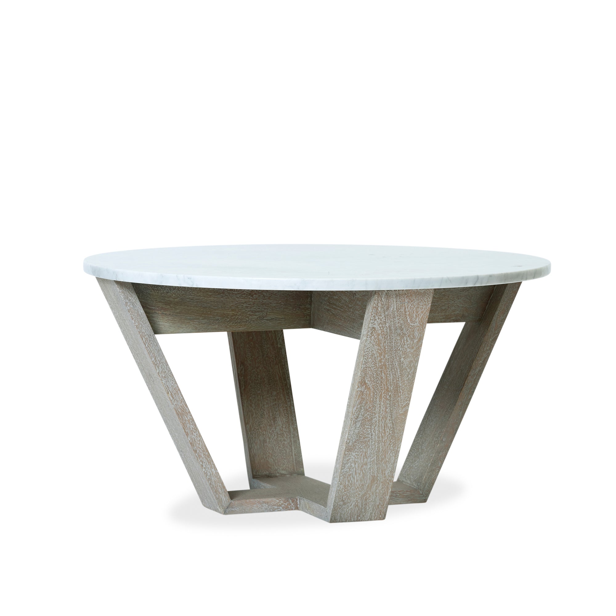 Joshua Coffee Table - Grey Wash/White Marble