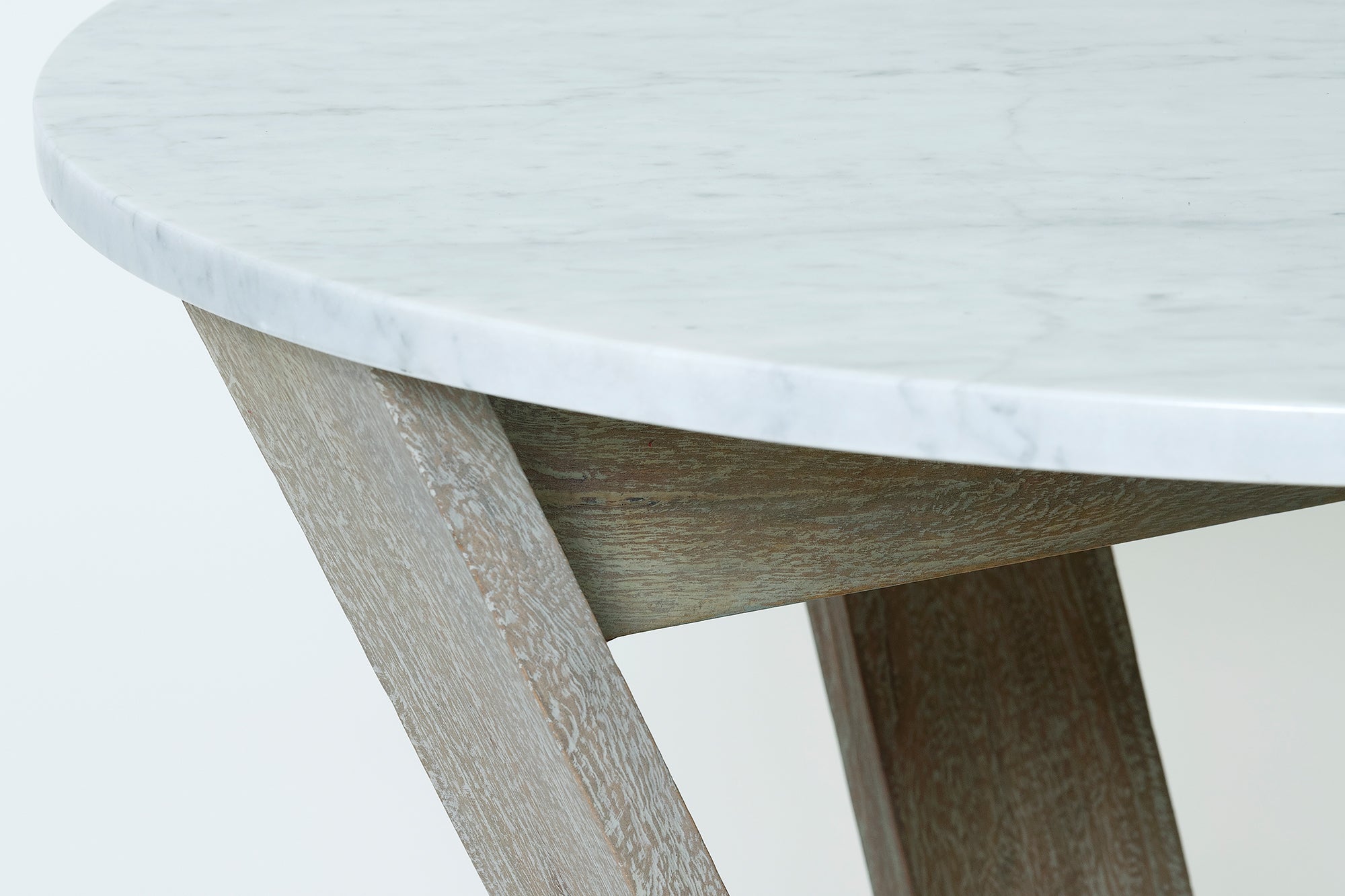 Joshua Coffee Table - Grey Wash/White Marble