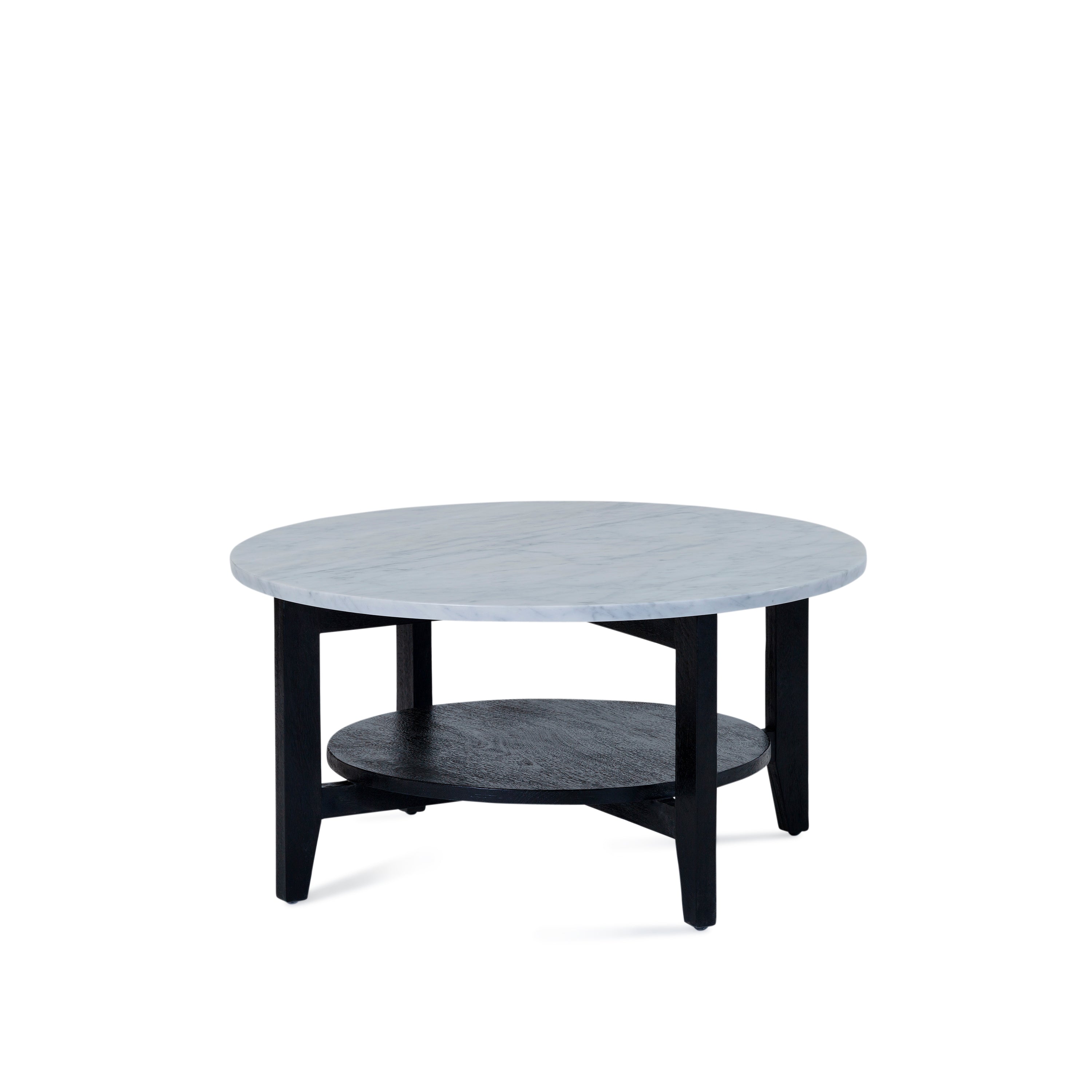 Norveau Coffee Table - Black/White Marble
