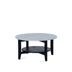 Norveau Coffee Table - Black/White Marble