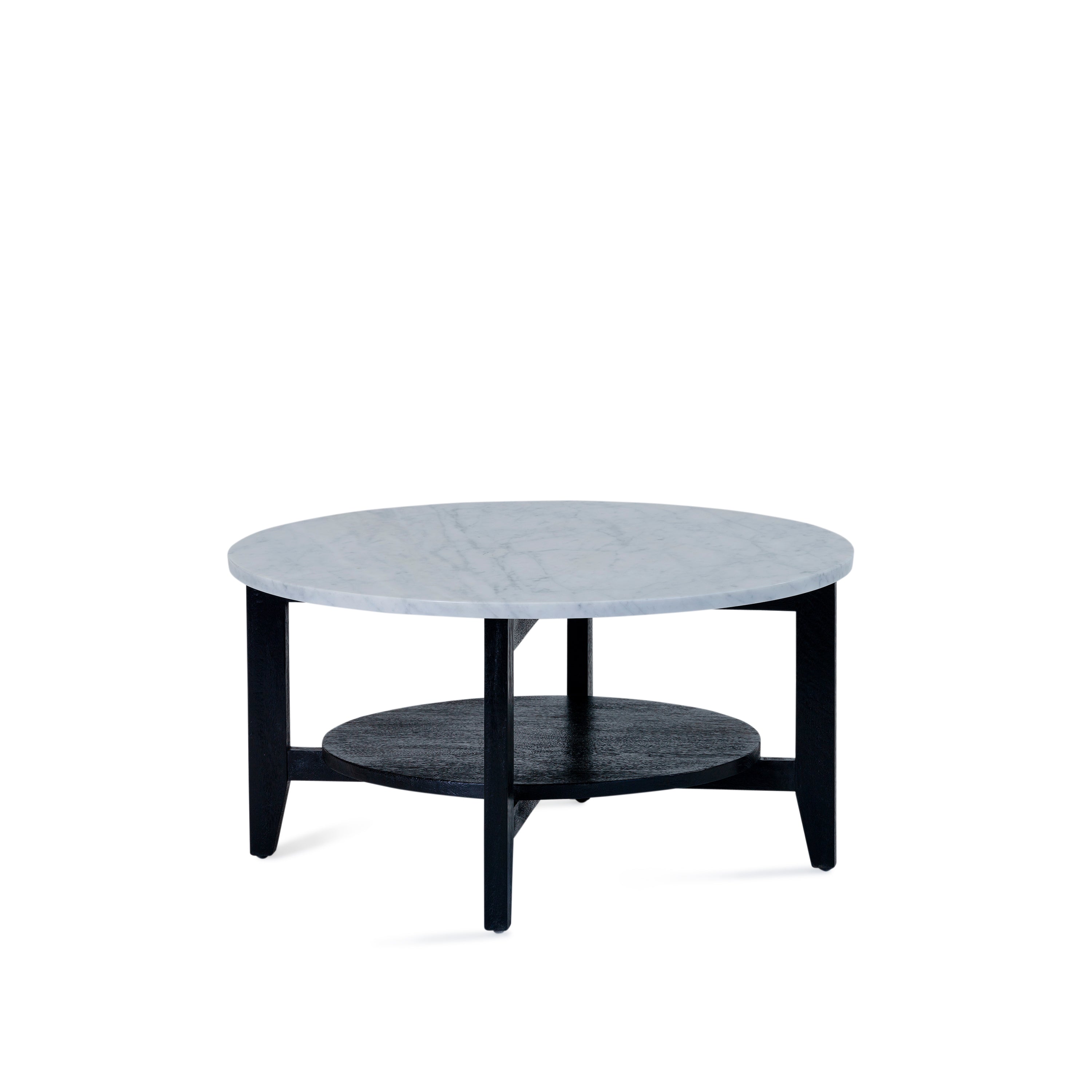 Norveau Coffee Table - Black/White Marble