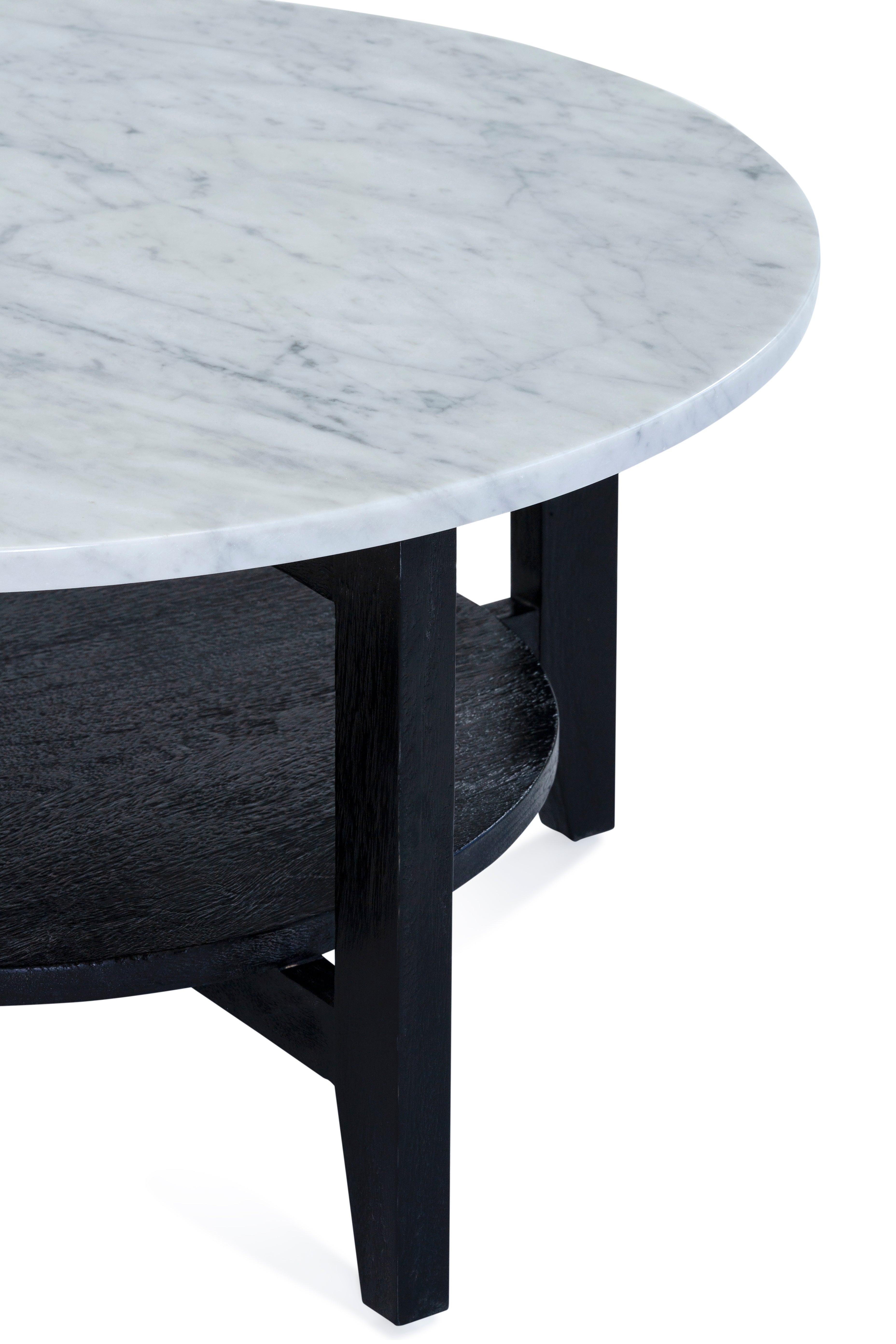 Norveau Coffee Table - Black/White Marble