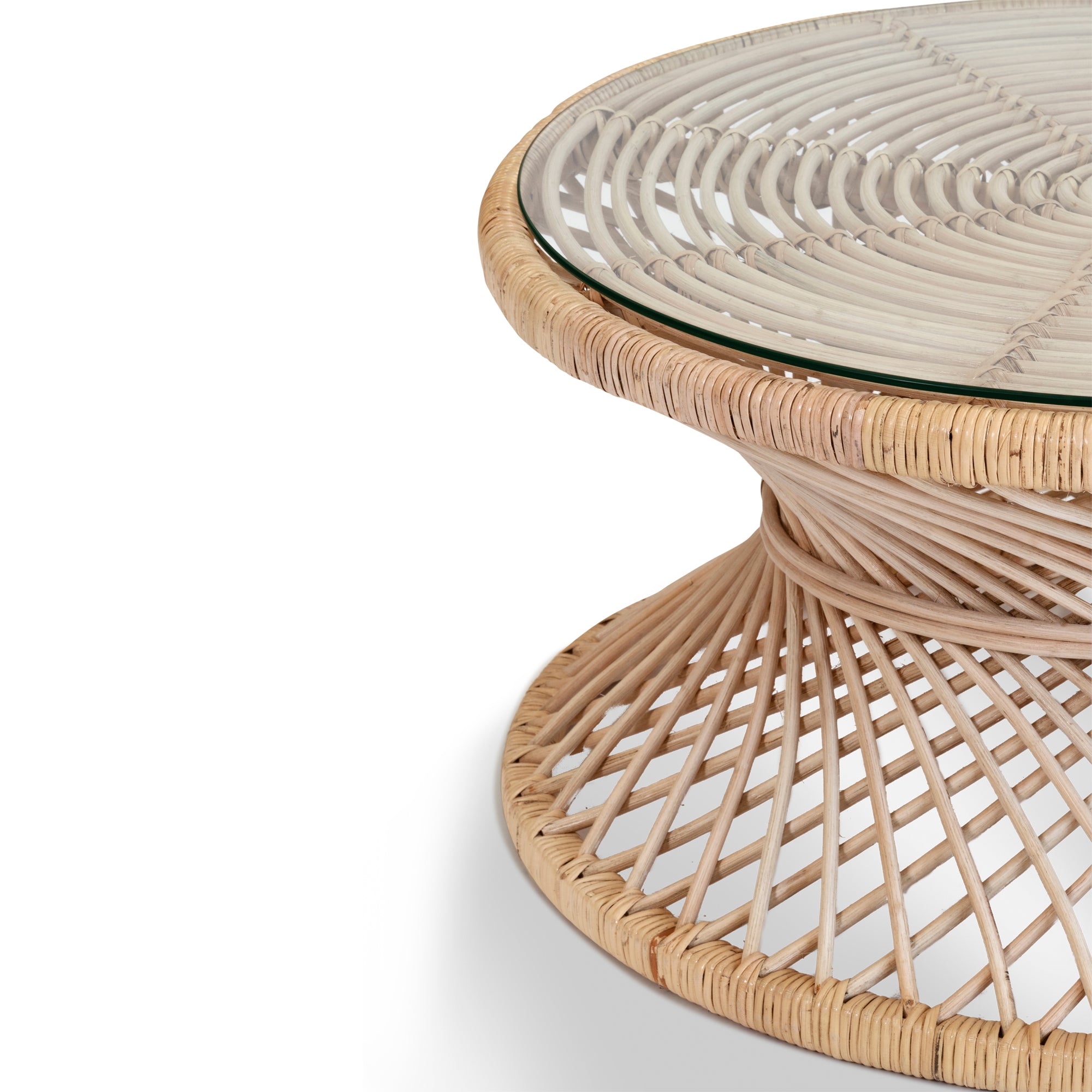 Savoy Coffee Table - Natural/Glass