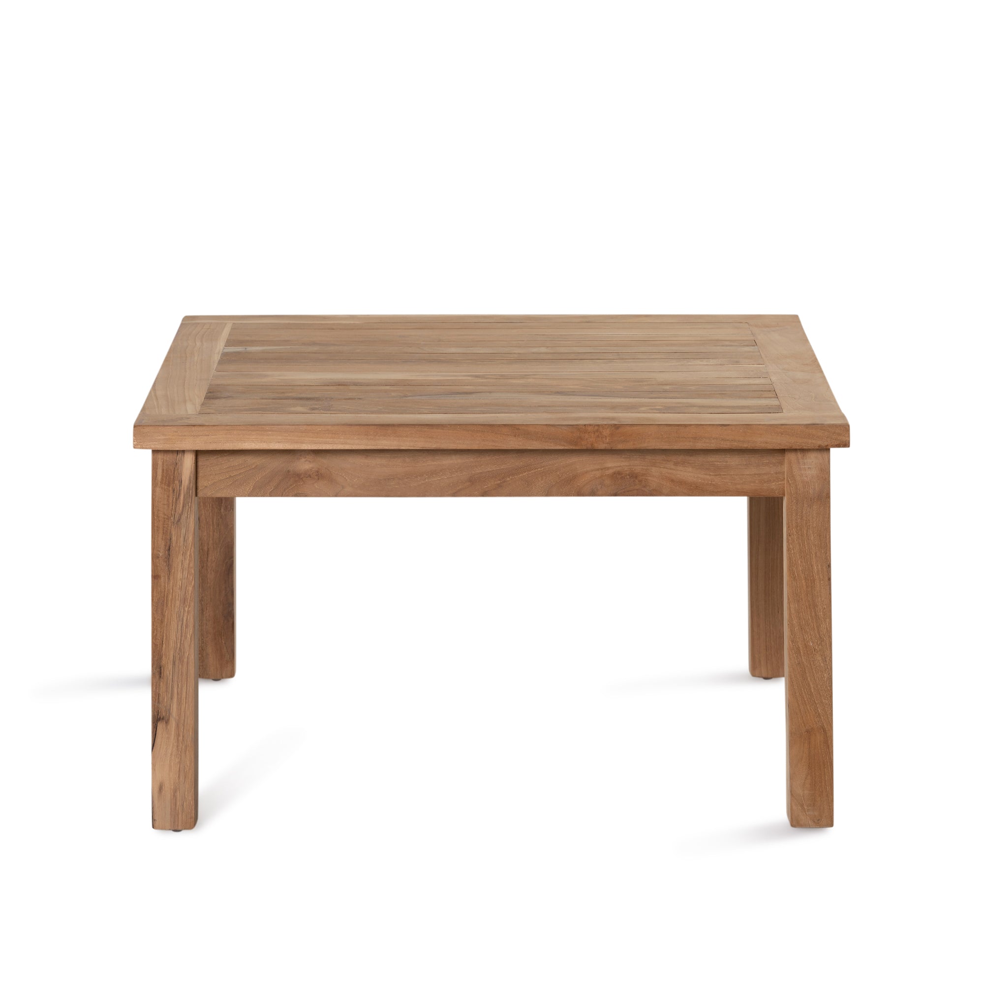 Teak Slatted Coffee Table - Square