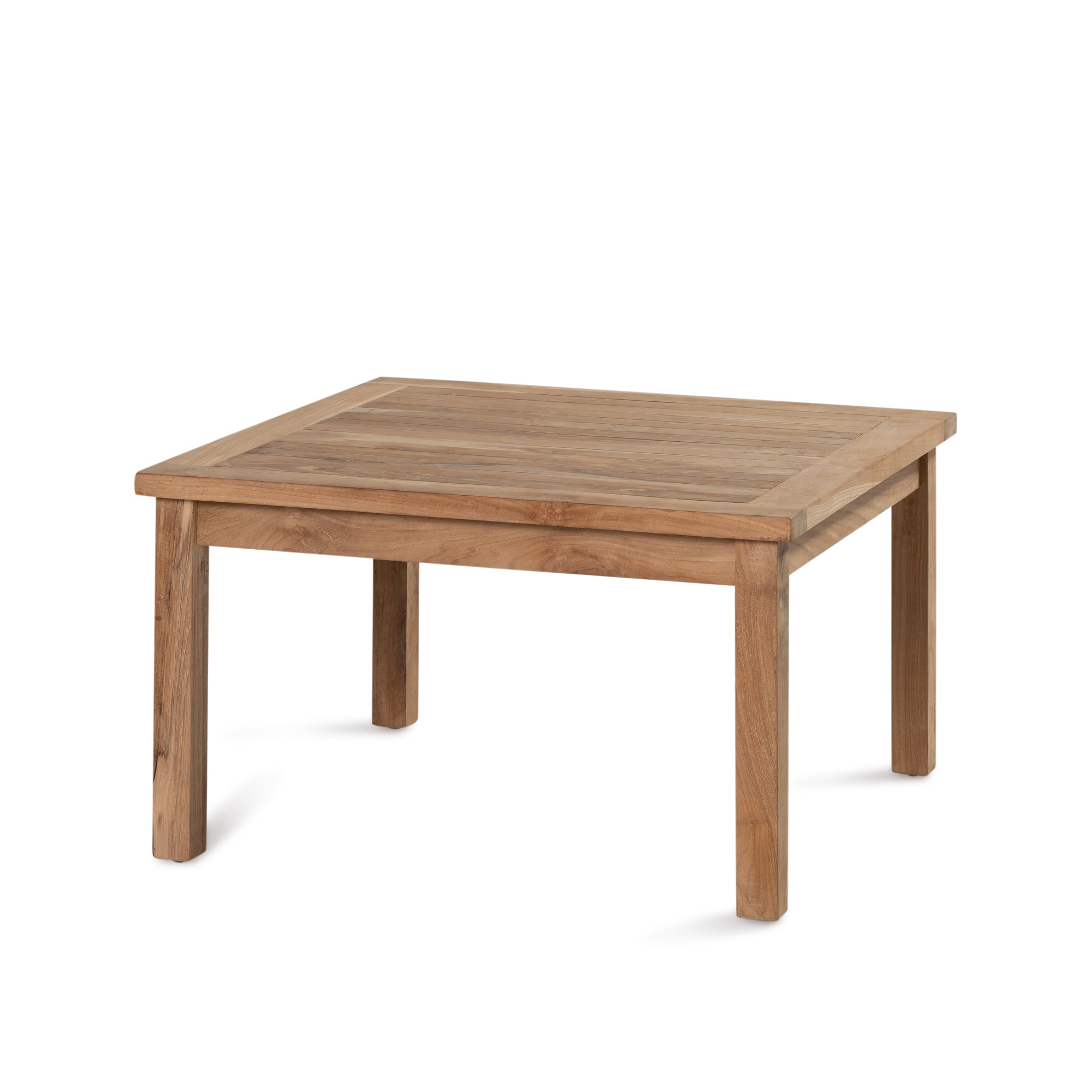 Teak Slatted Coffee Table - Square