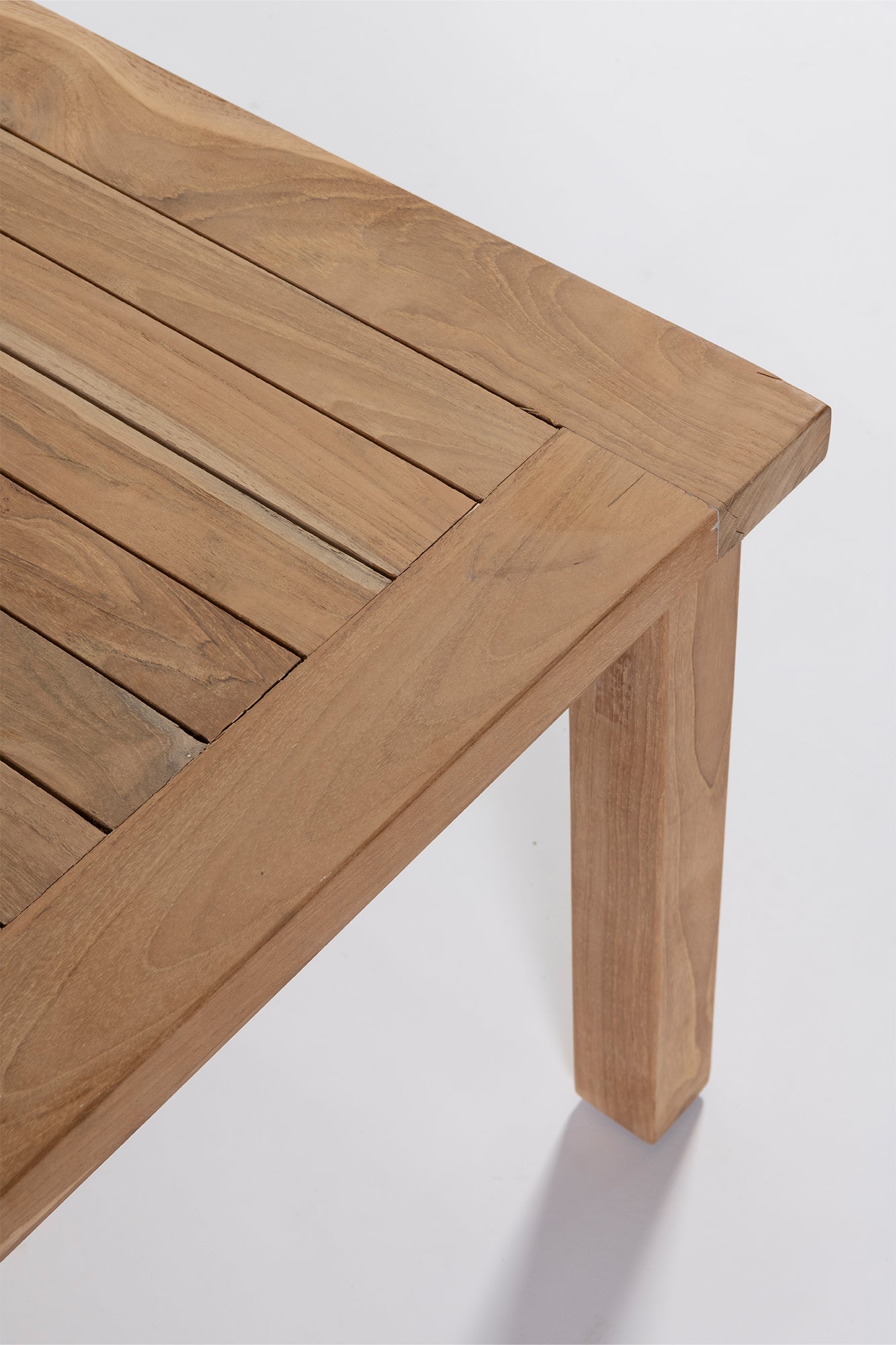 Teak Slatted Coffee Table - Square