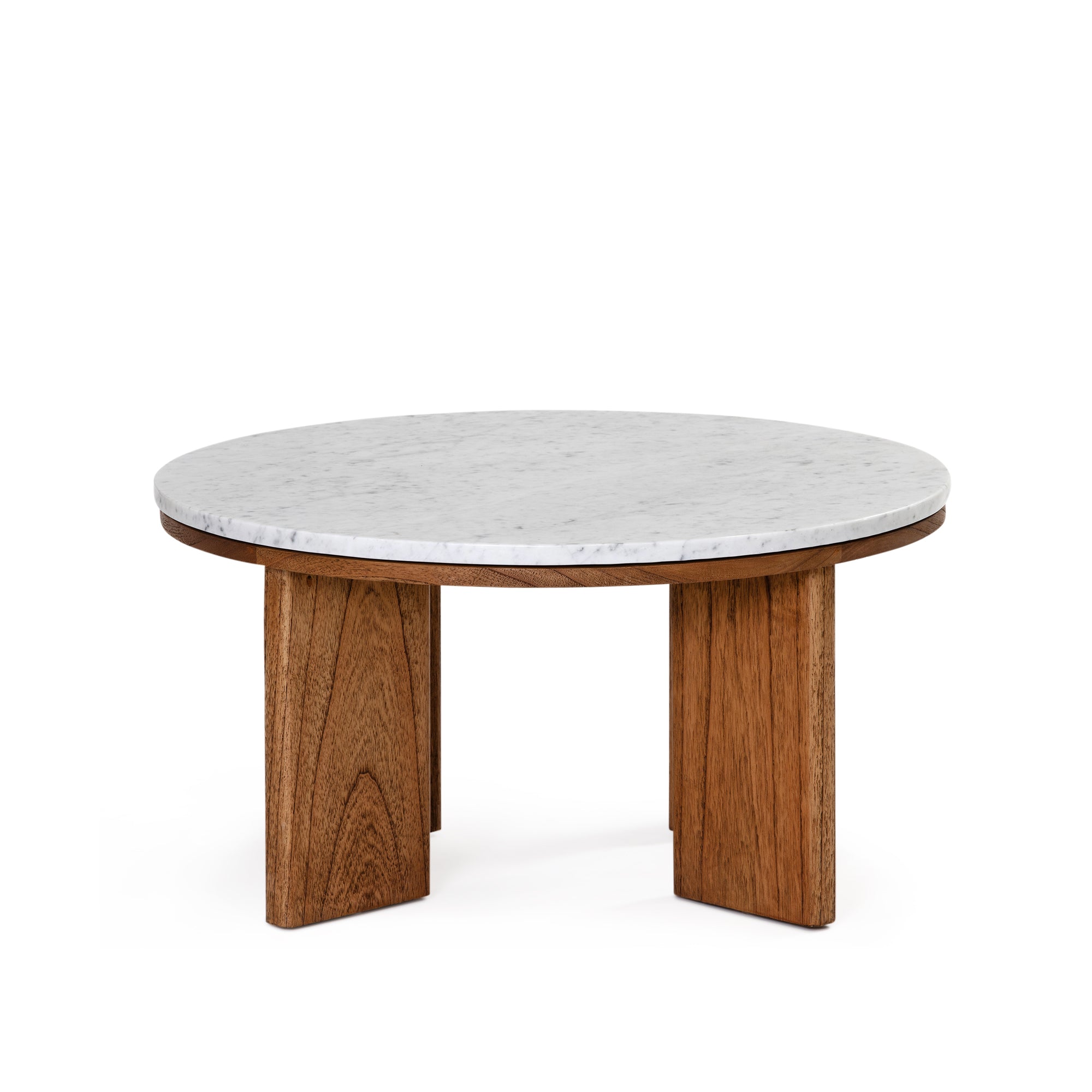 West Coffee Table - Antique Mindi/Marble