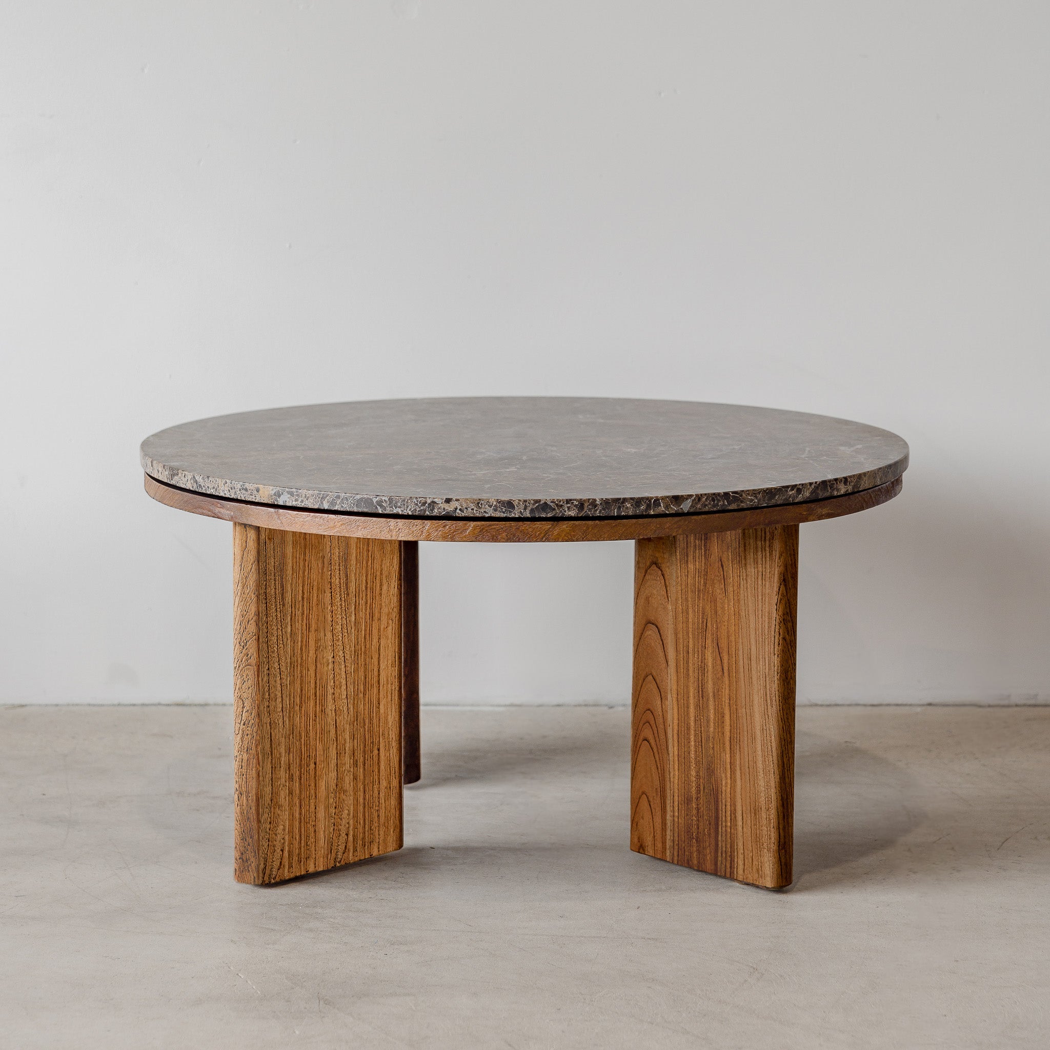 West Coffee Table - Antique Mindi/Choc Marble