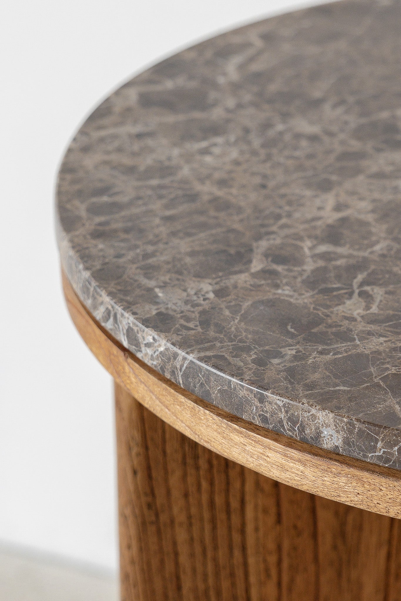 West Coffee Table - Antique Mindi/Choc Marble
