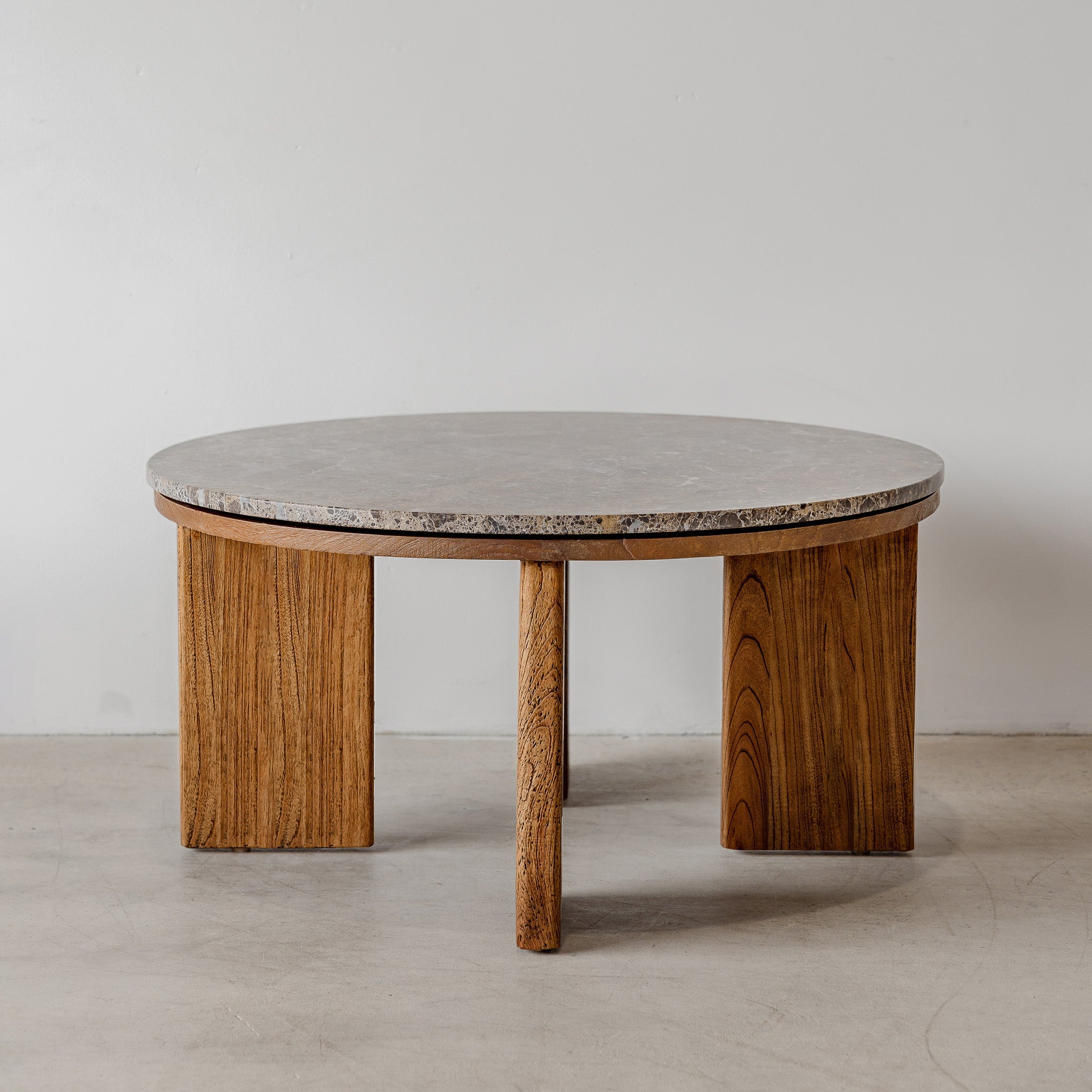 West Coffee Table - Antique Mindi/Choc Marble