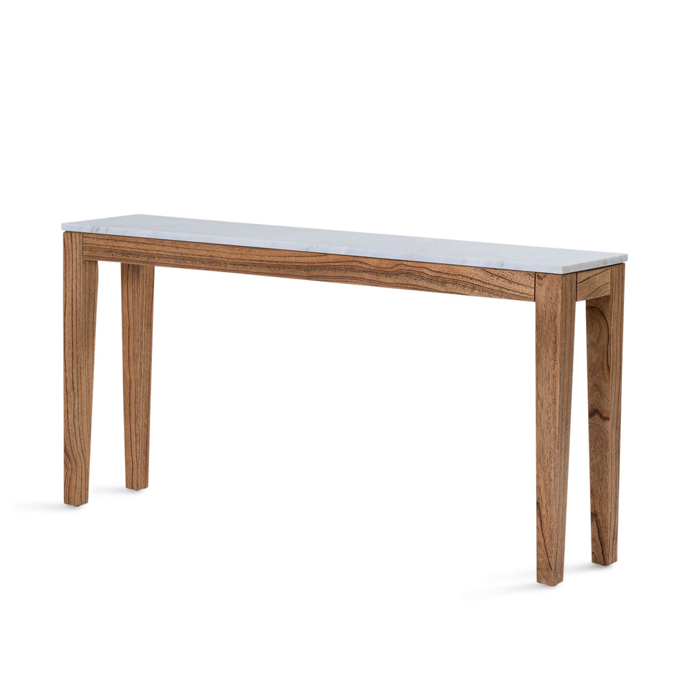 Buddha Console - Antique Mindi/White Marble